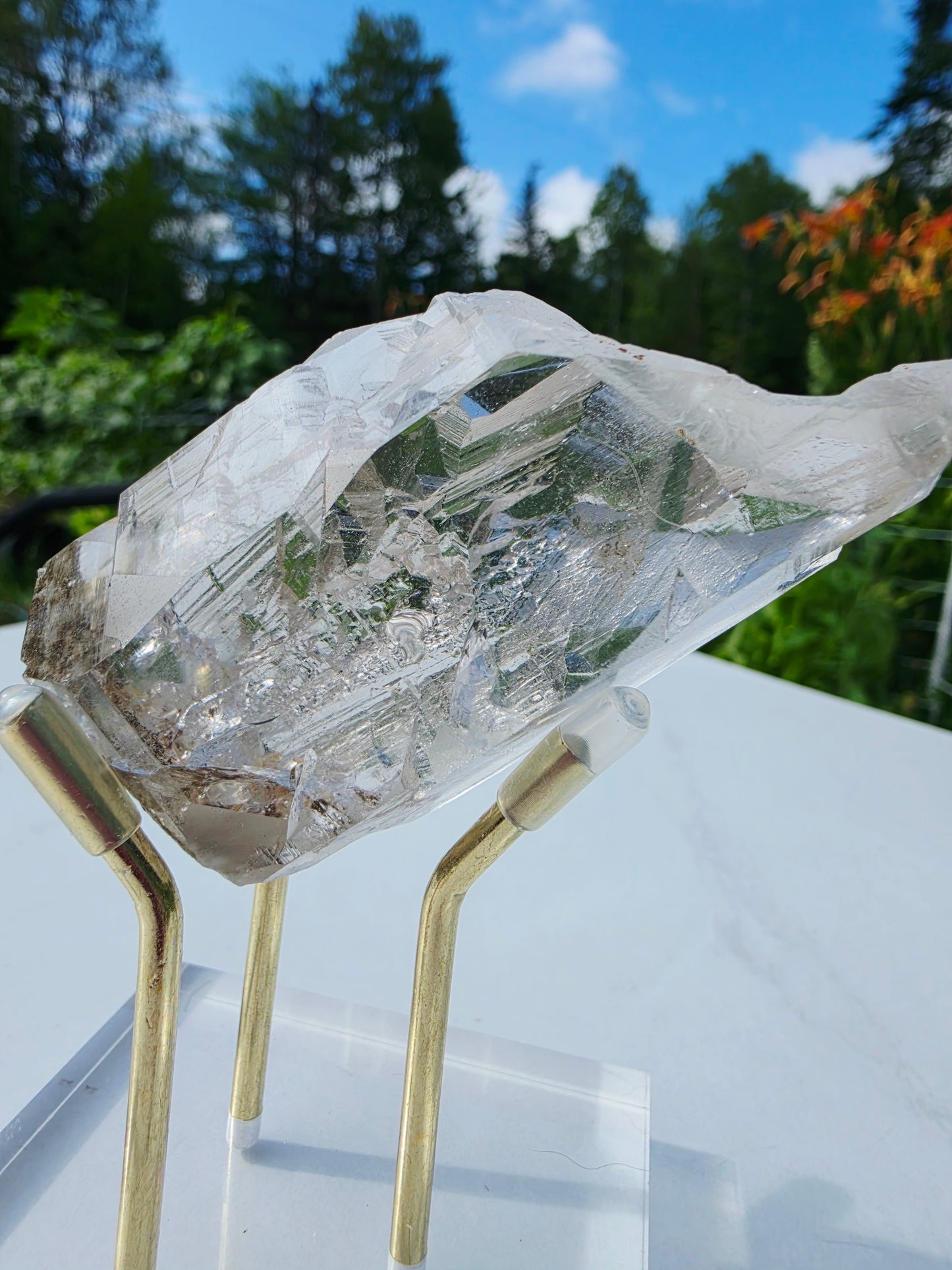 Himalayan Quartz Specimen with Stand Rare Mineral