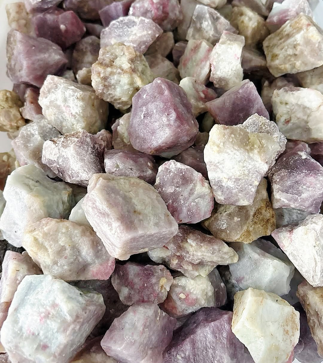 Unicorn Raw Mineral- Rubellite stone 1kg 3-5cm wholesale bulk