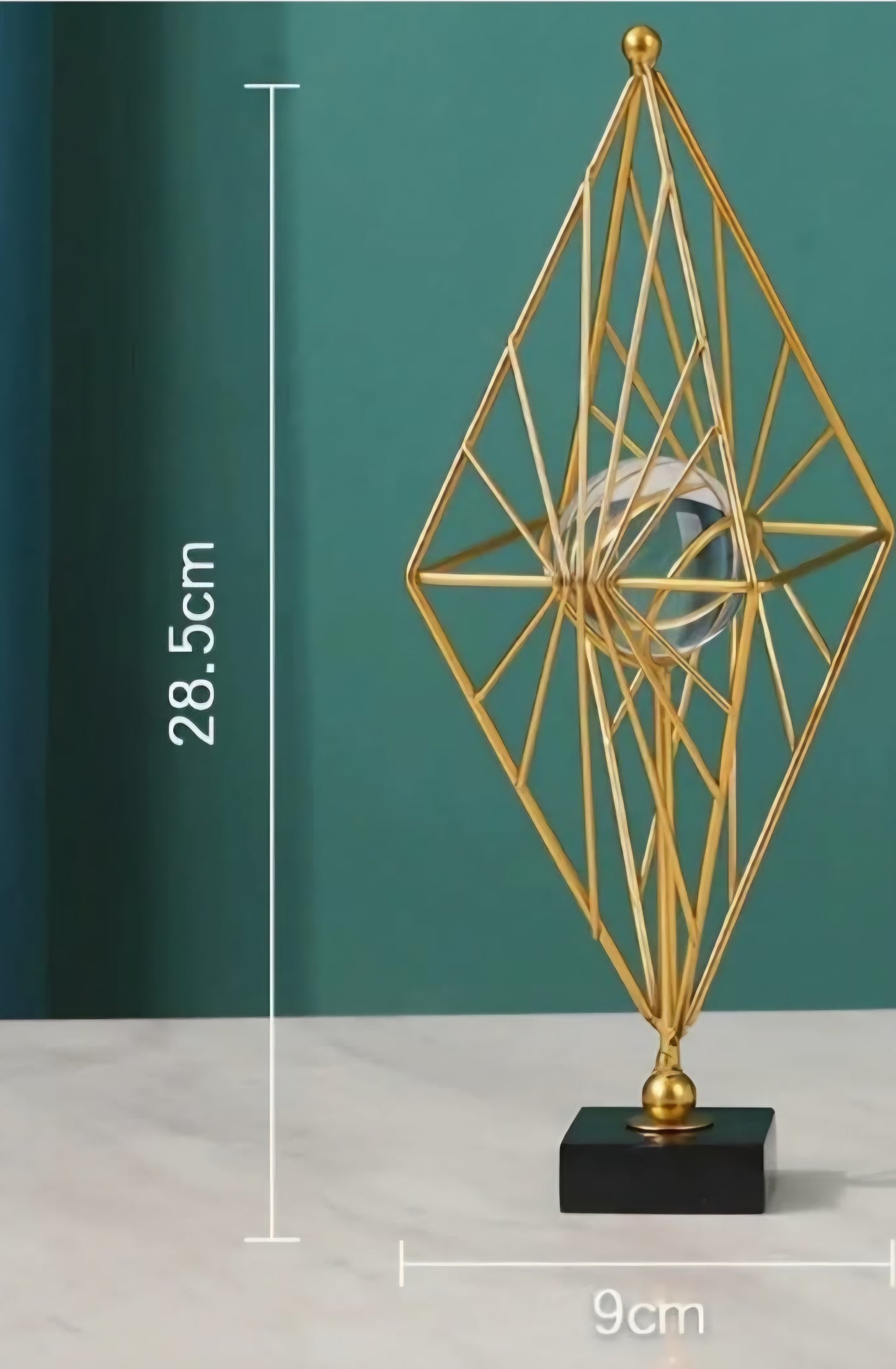 Gold Sphere / Specimens Holder 28.5cm x 9cm