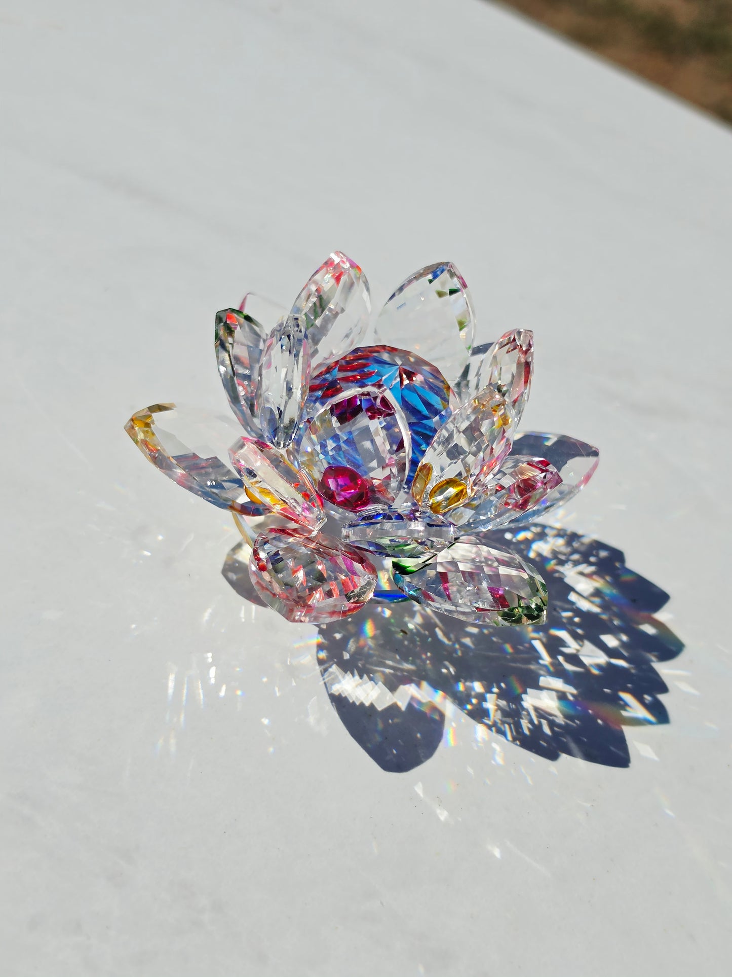 Crystal Lotus Sphere Holder