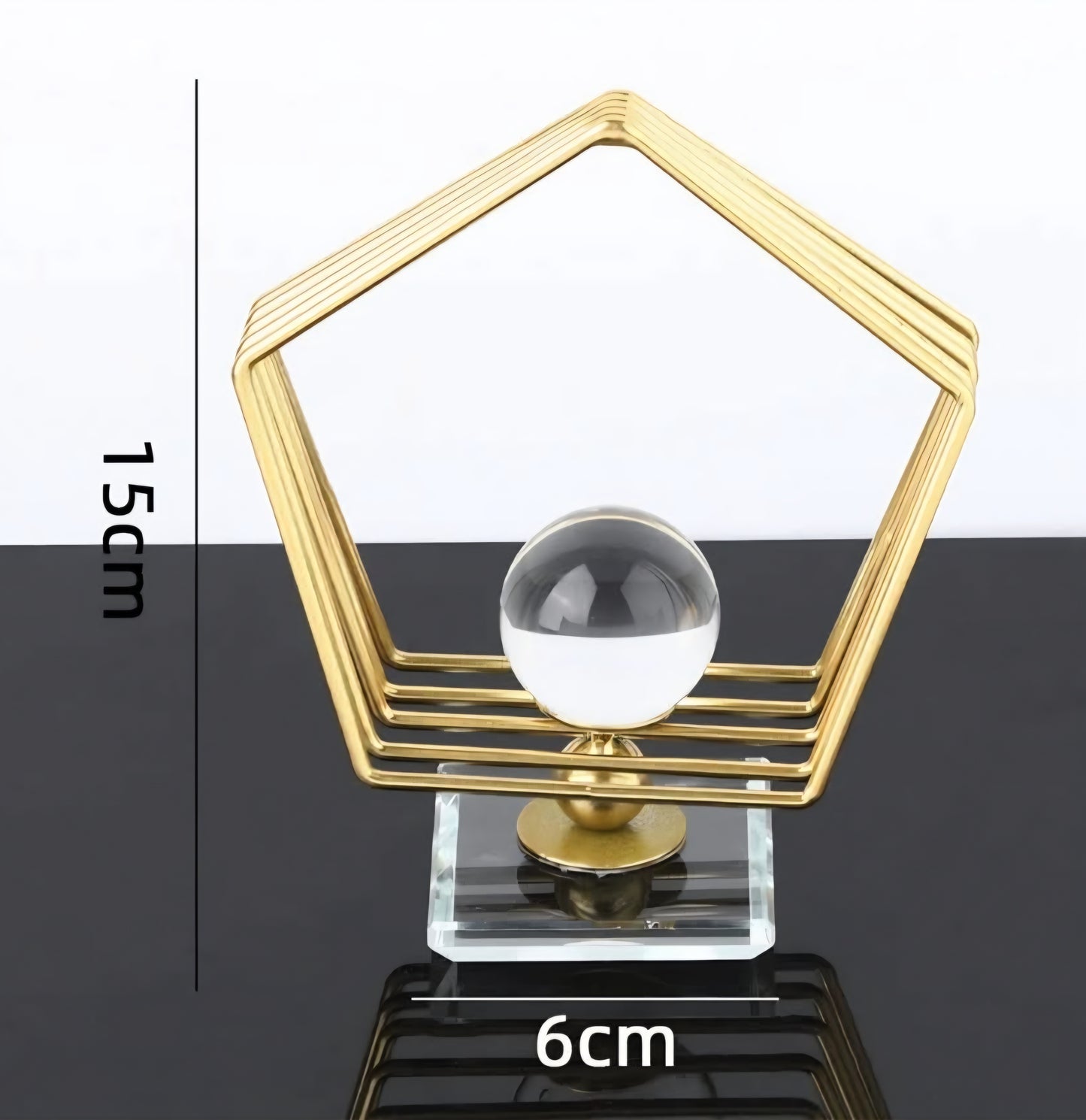 Gold Sphere / Specimens Holder 15cm x 6cm