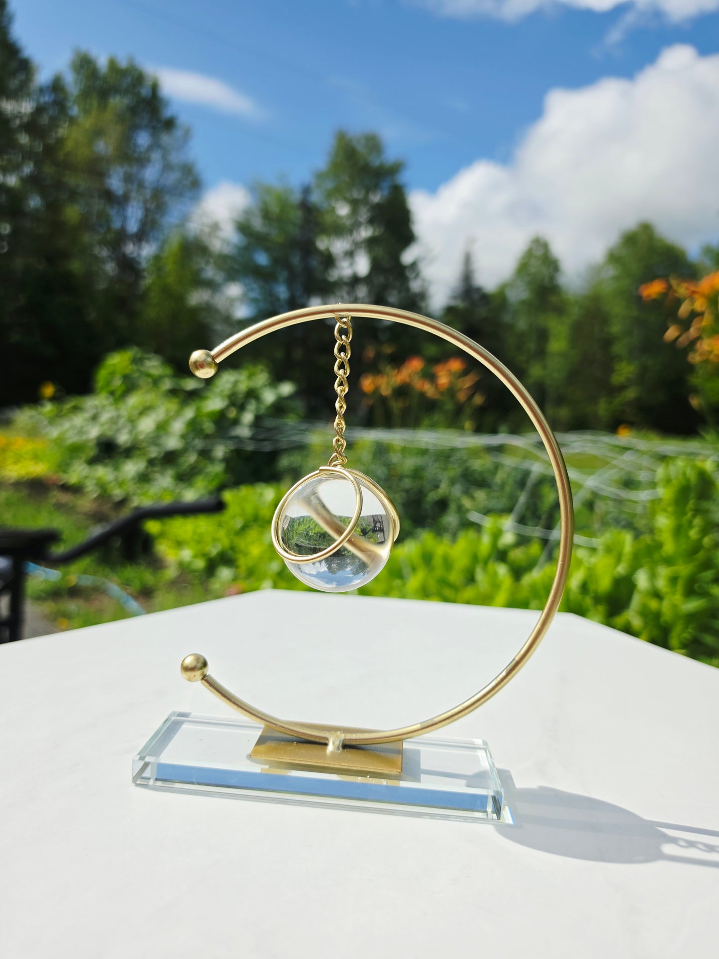 Gold Half Circle Sphere / Specimens Holder