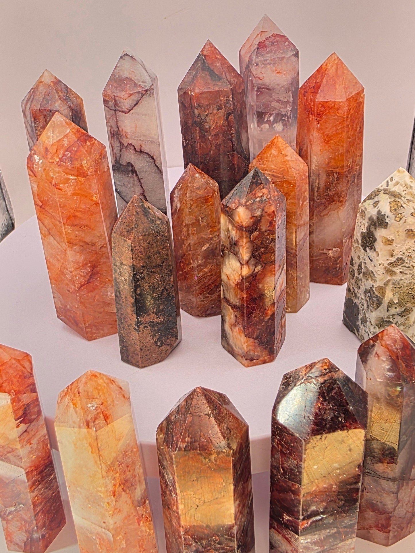 Set of 3 Quartz tower 2" to 4"