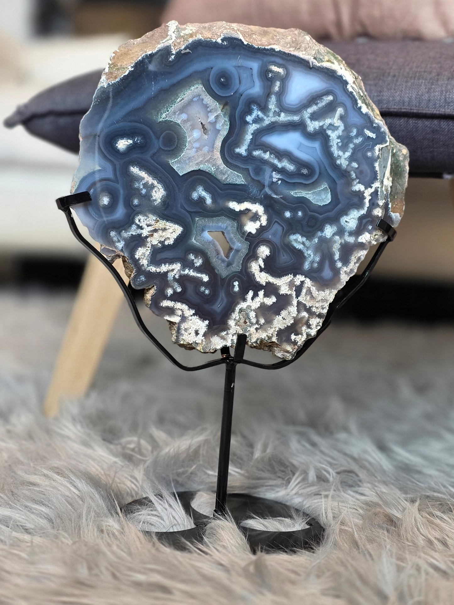 Agate Slab on stand 2.76kg