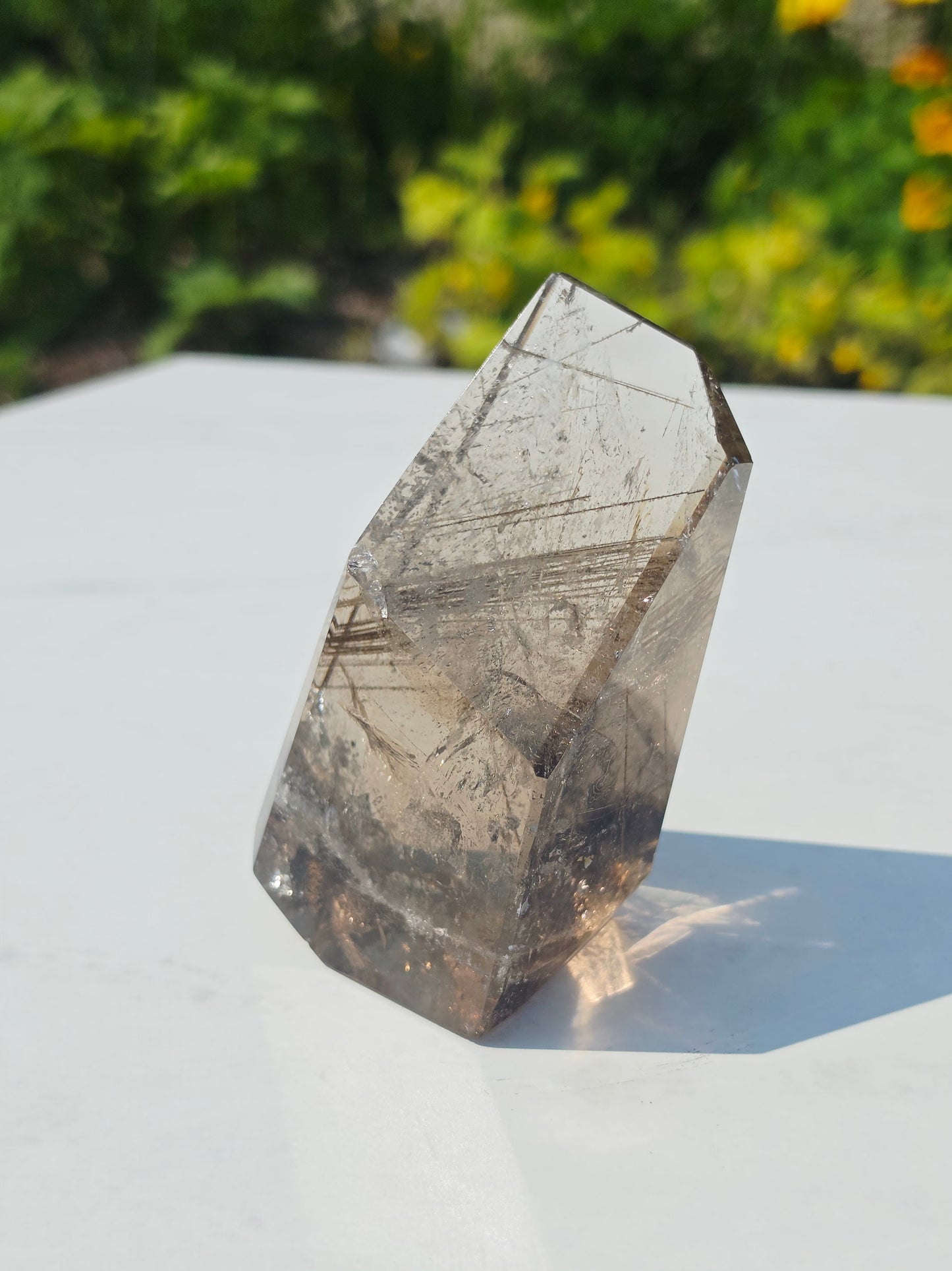 Rutilated Crystal Free-form 340grams Natural Mineral Clear Quartz