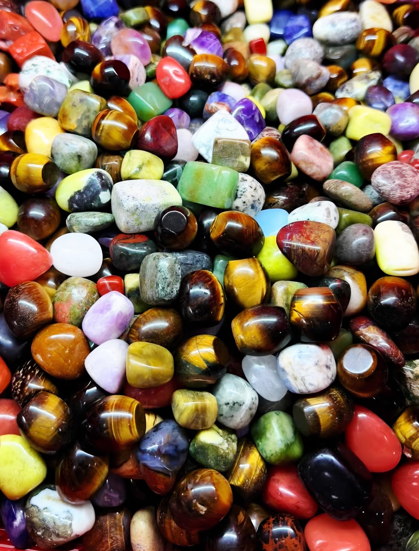 Polished 1kg Mix Tumble Rock - Crystal Tumble bulk