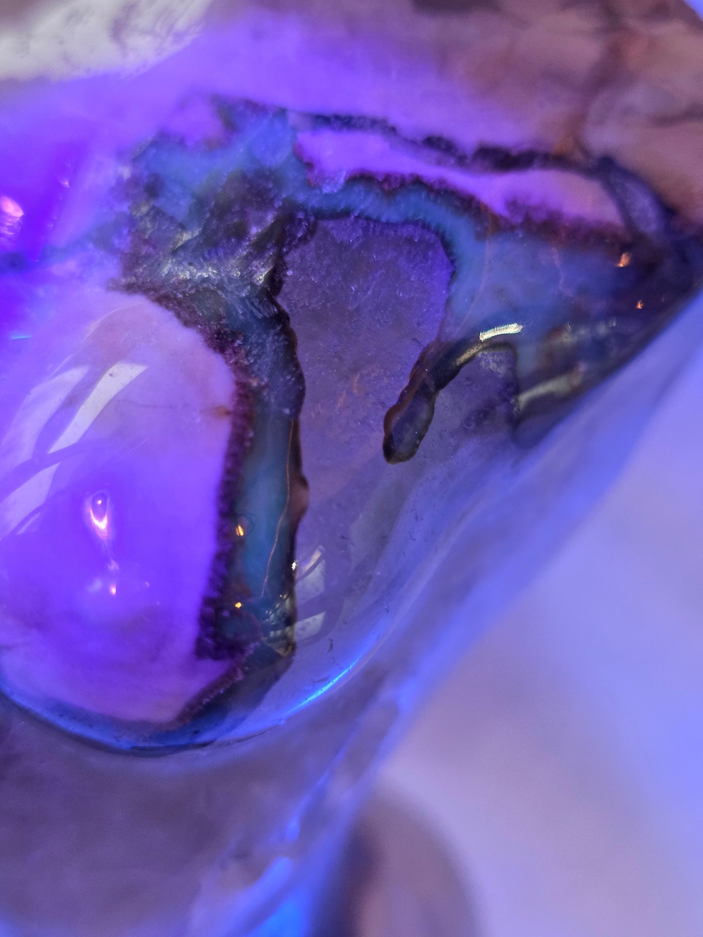 Volcano Agate Lady Body Carving 5 inch