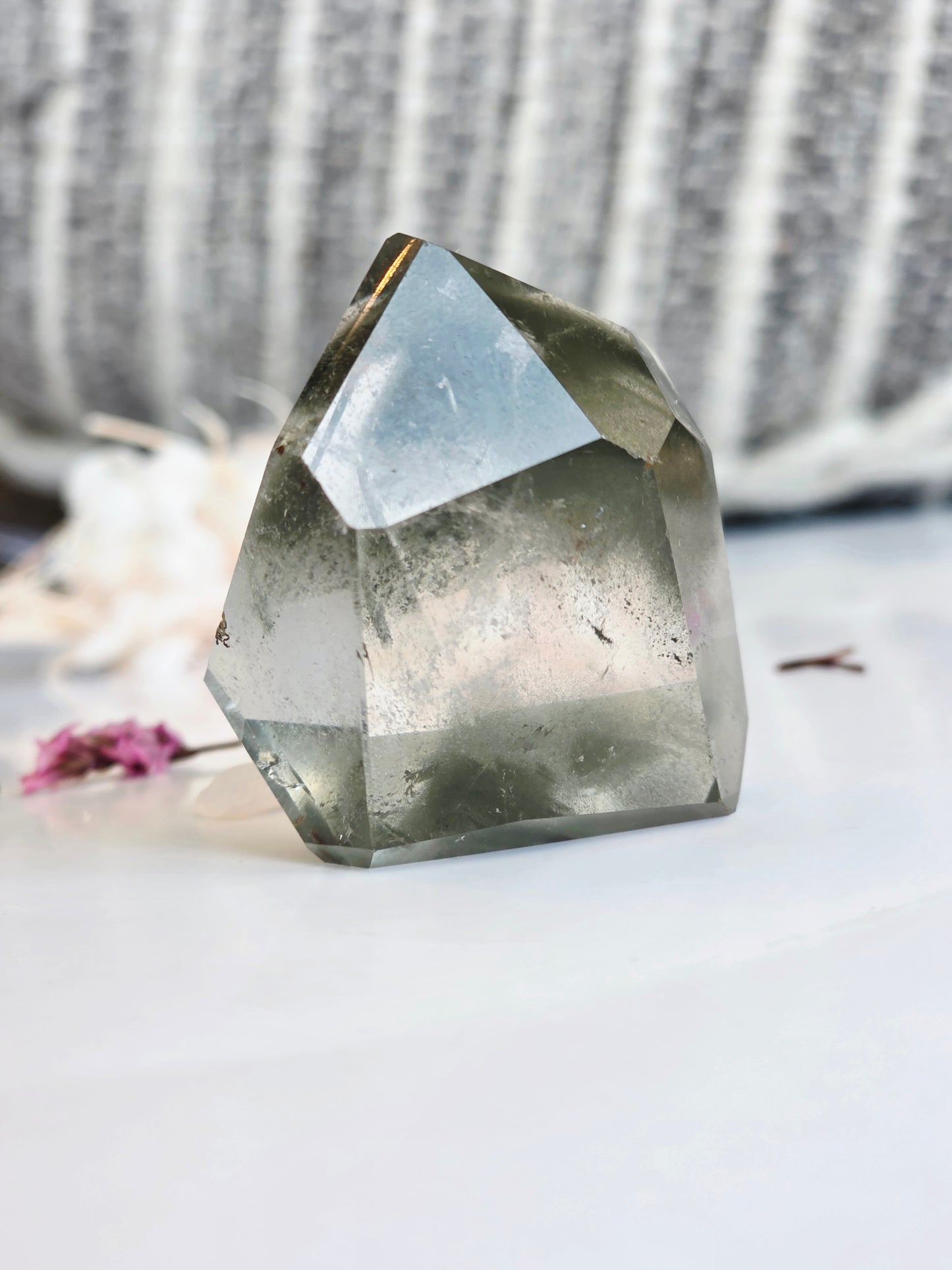Garden Quartz Crystal Free-form Palm Size Clear