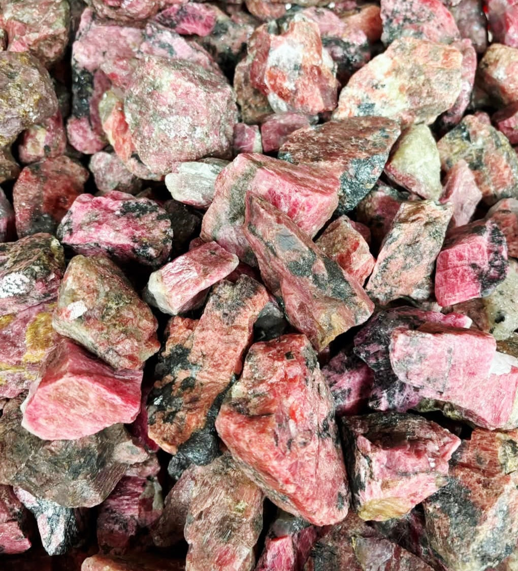 Rhondonite 3-5cm raw stone 1kg wholesale bulk