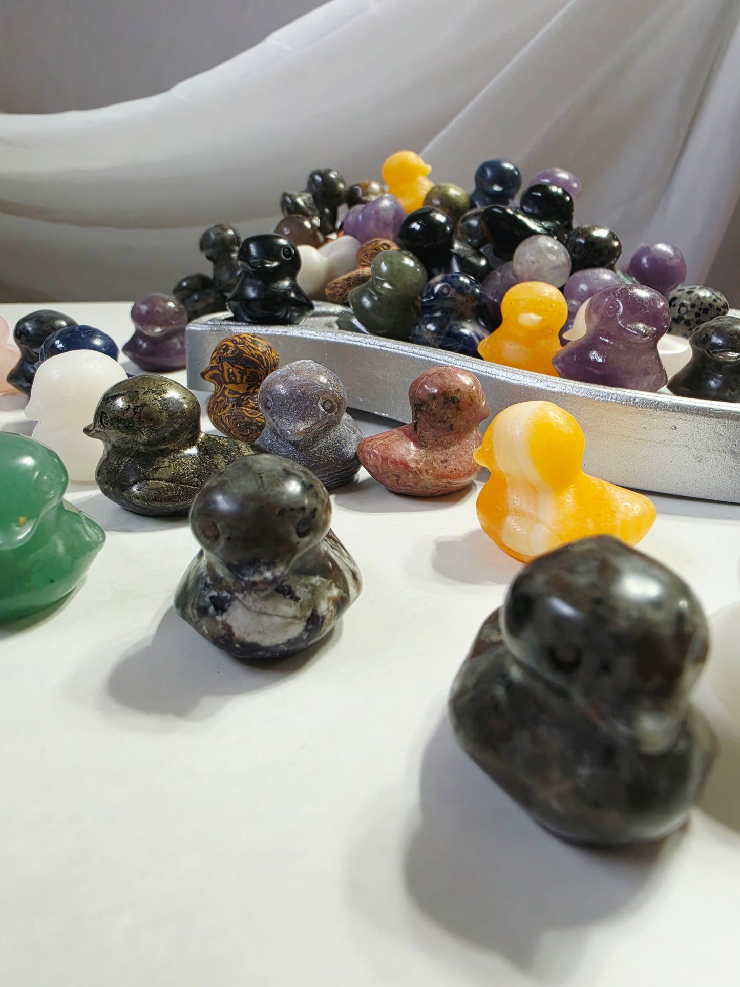 Hand-Made from Thaïlande Duck Small Carving 11 pieces Mix