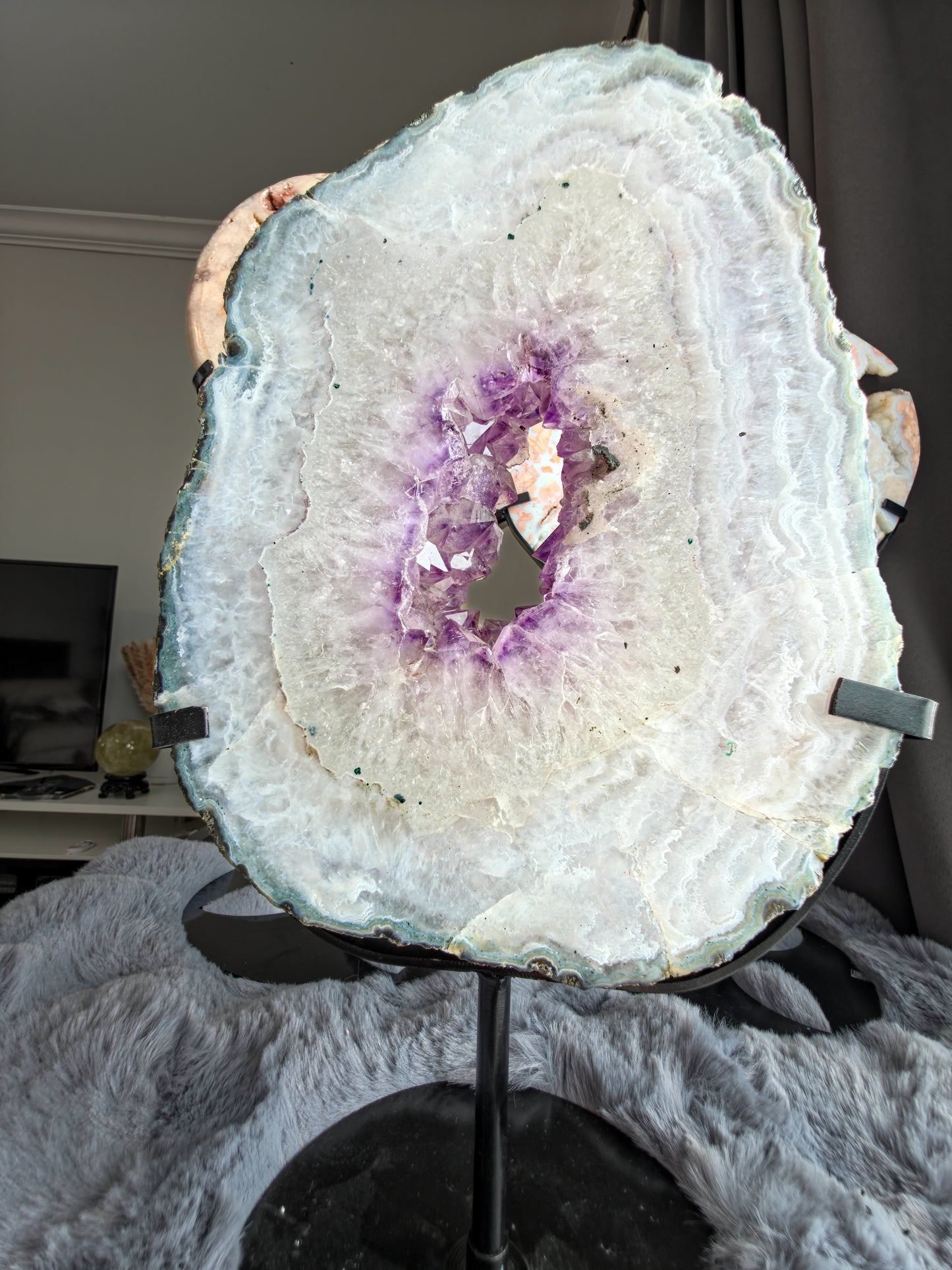 Amethyst from Brazil with stand 5.7 kilo