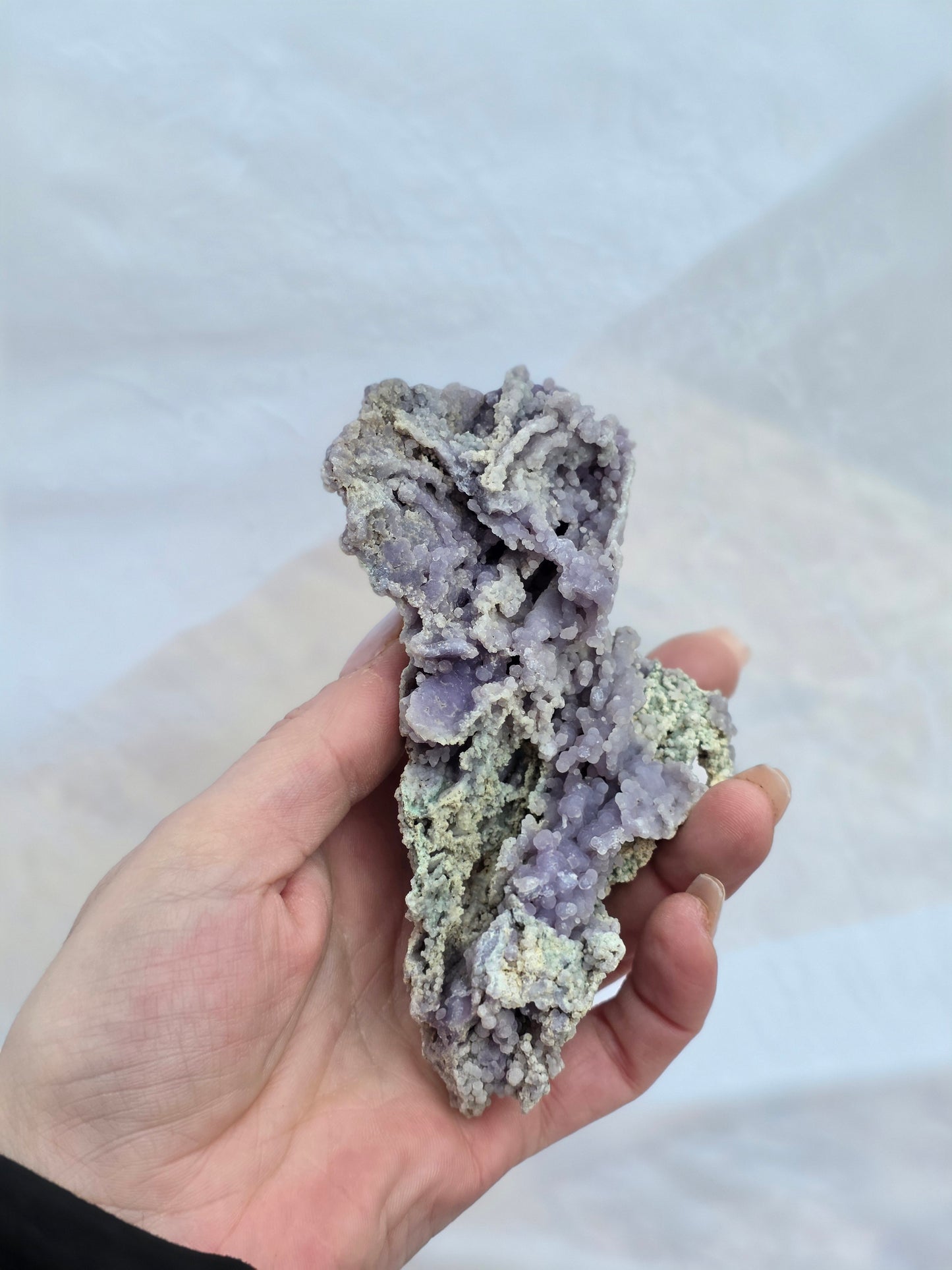 Grape Agate 8 Oz on Stand Specimen