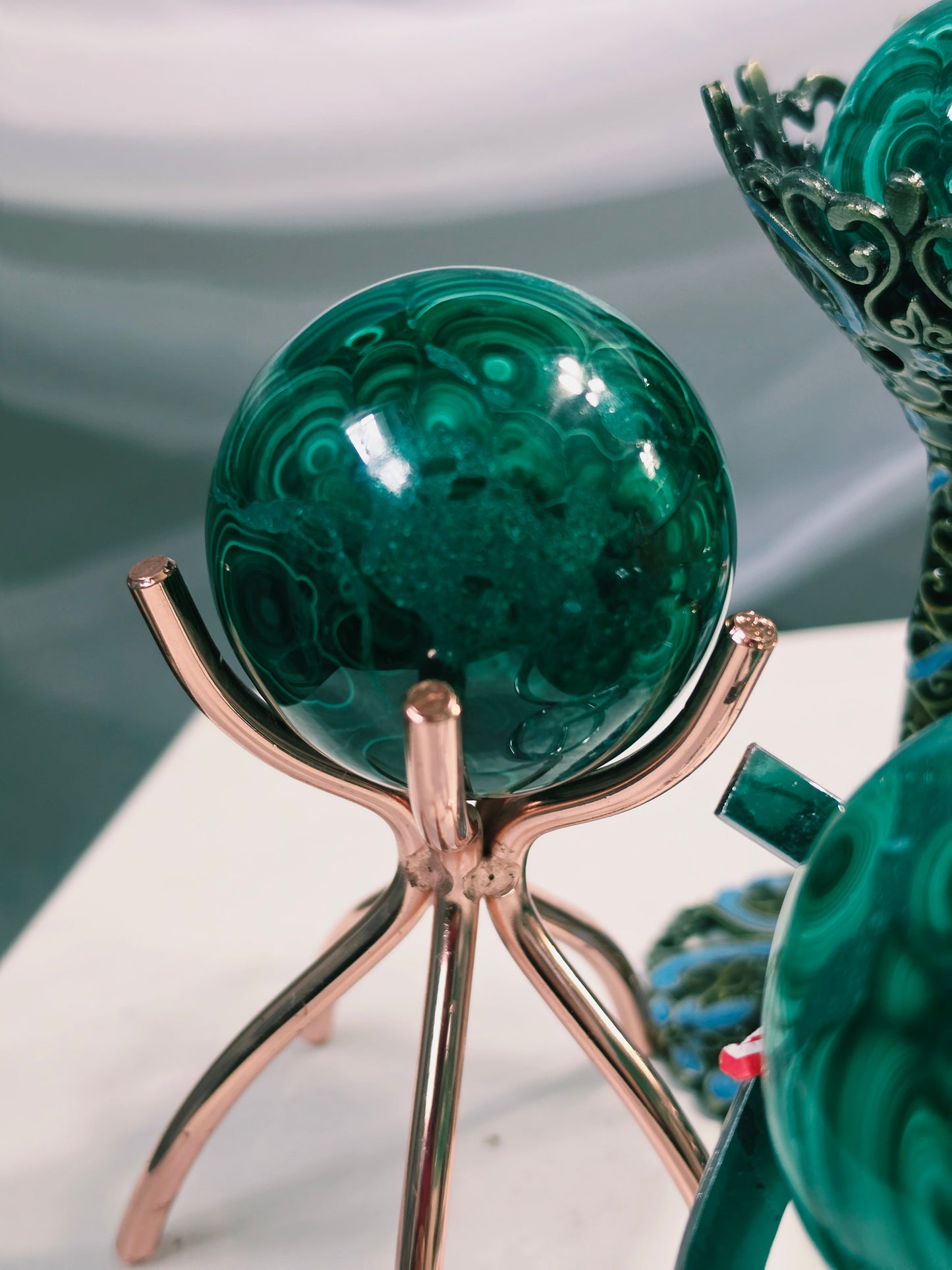 Congo Malachite Sphere AAA Quality Wholesale 1kg