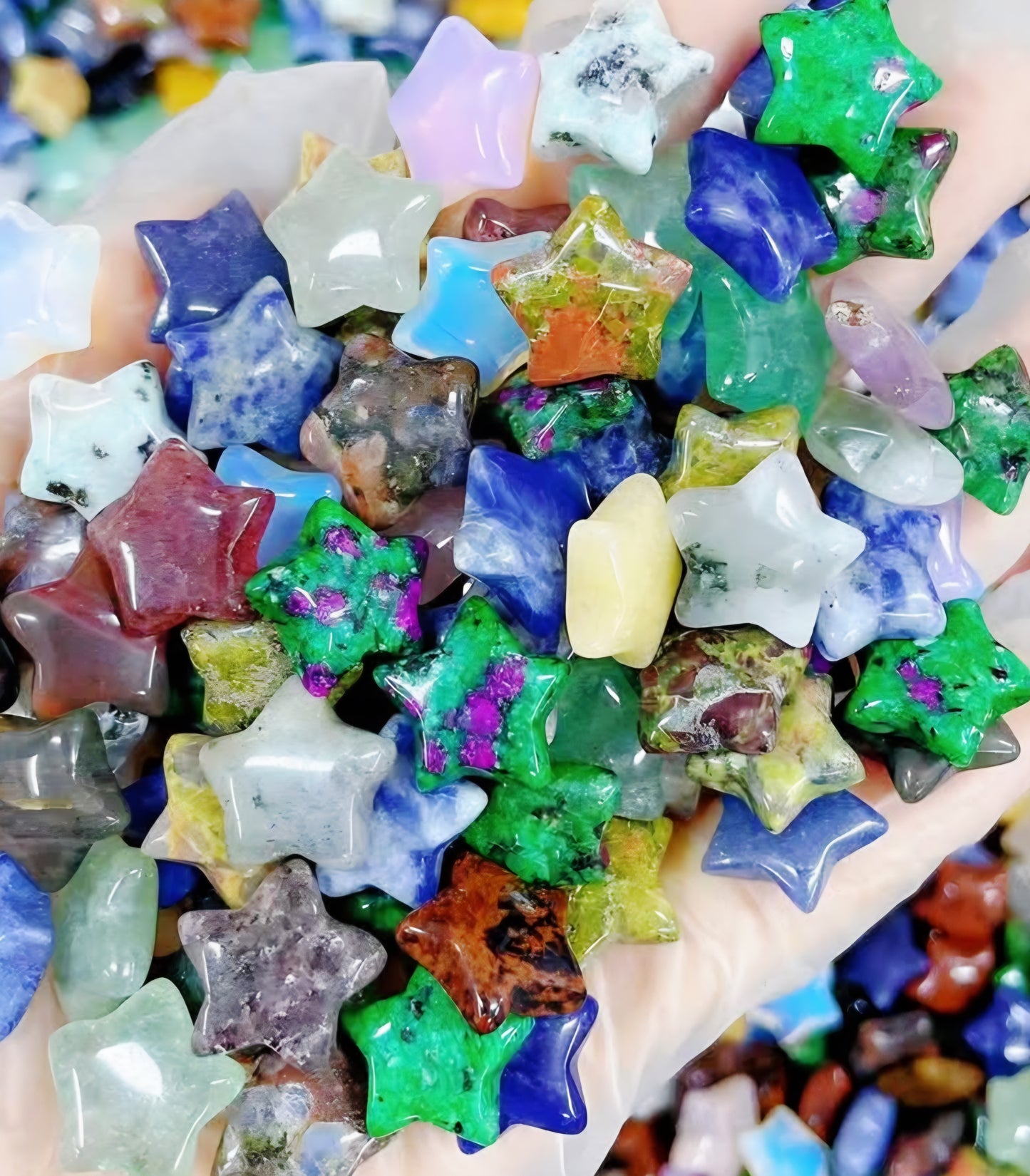 Star Crystal Carving Mix Material 1kg 600 pieces