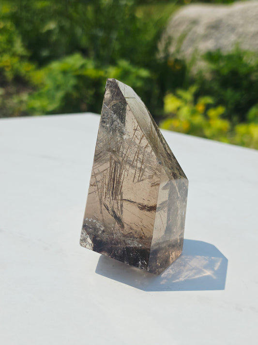 Rutilated Crystal Free-form 340grams Natural Mineral Clear Quartz