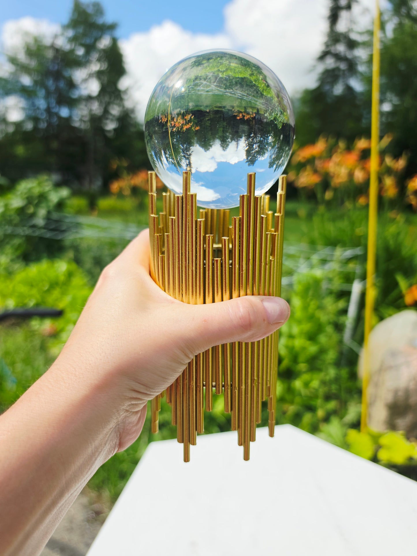 Gold Sphere / Specimens Holder -Large