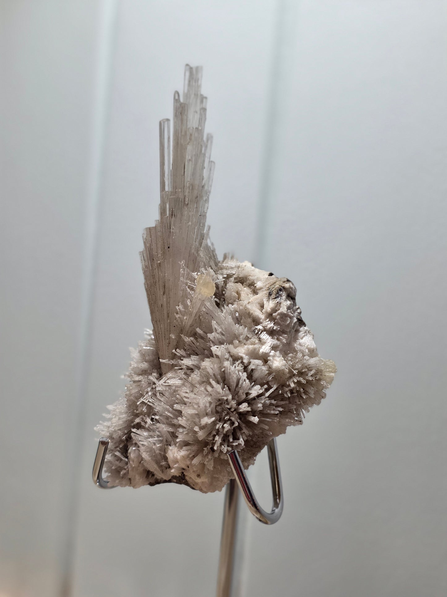 Scolecite Specimen on Stand- Unique Crystal formation