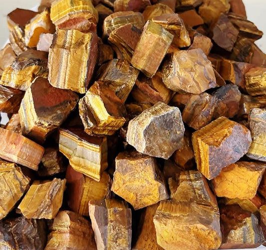 Tiger Eye Raw Mineral 1kg 3-5cm Stones Wholesale Bulk