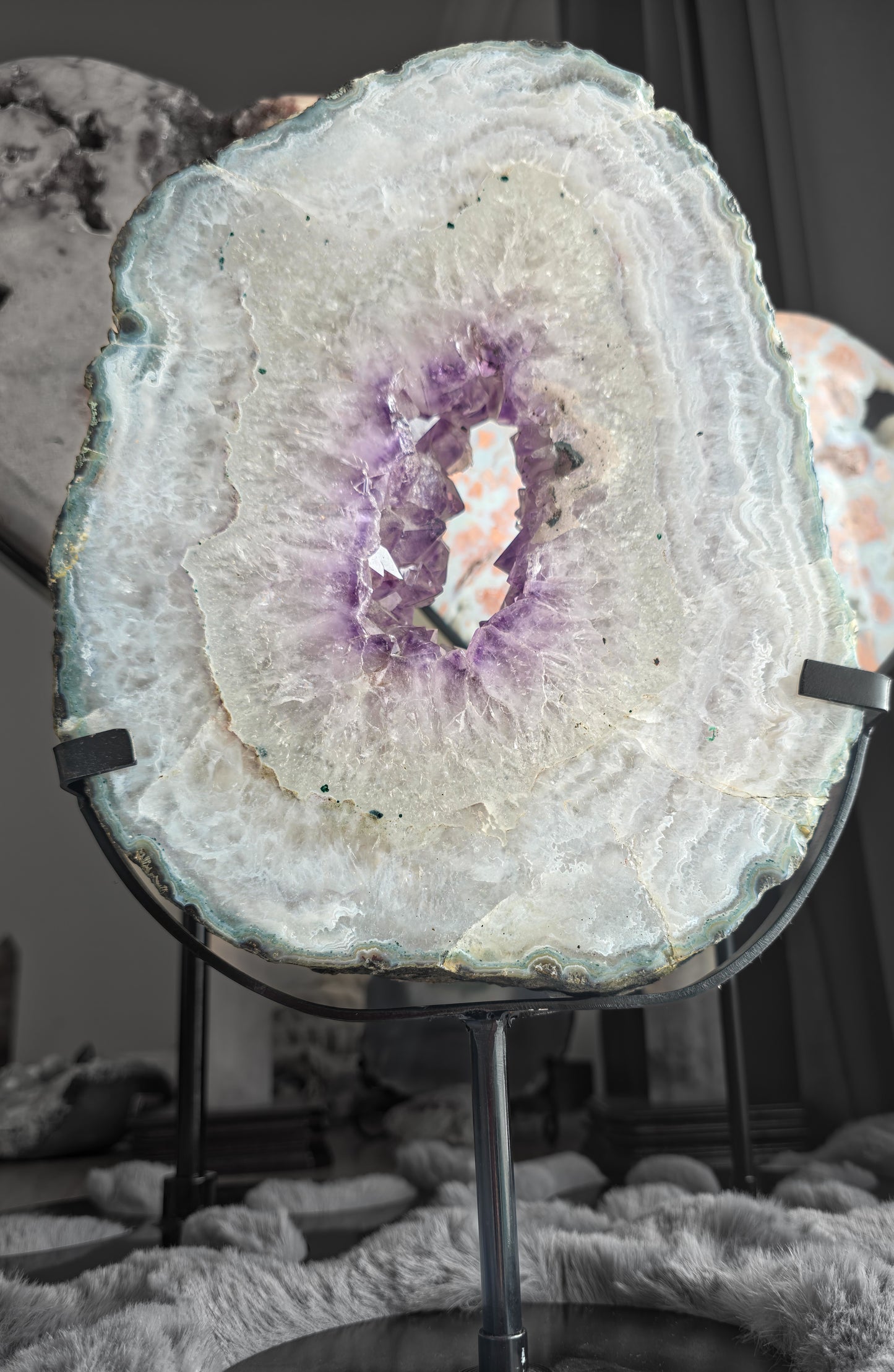 Amethyst from Brazil with stand 5.7 kilo