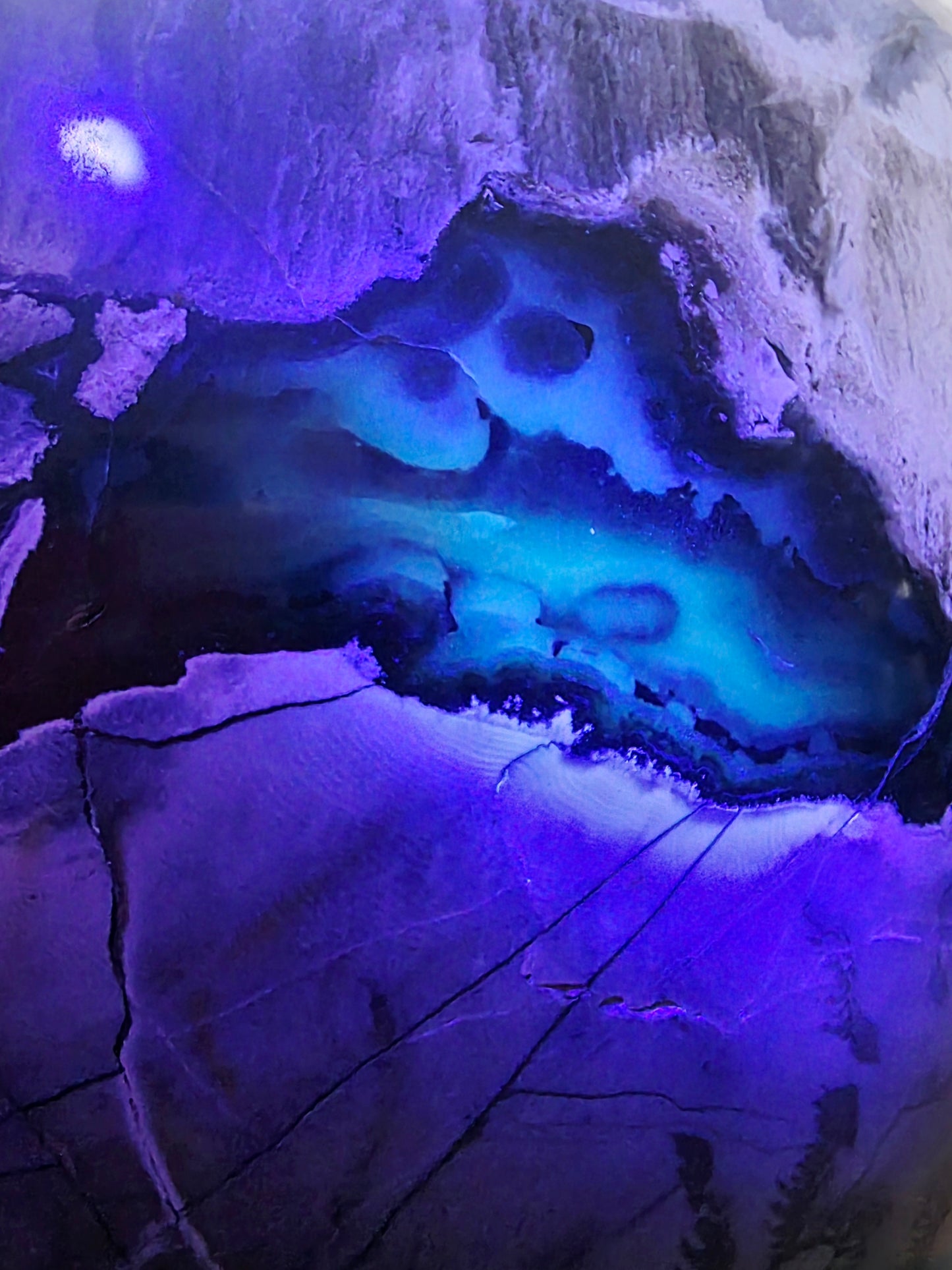 Volcano Sphere 203 lbs UV reactive Druzy Geode Statement piece High Grade Collectable 93kg