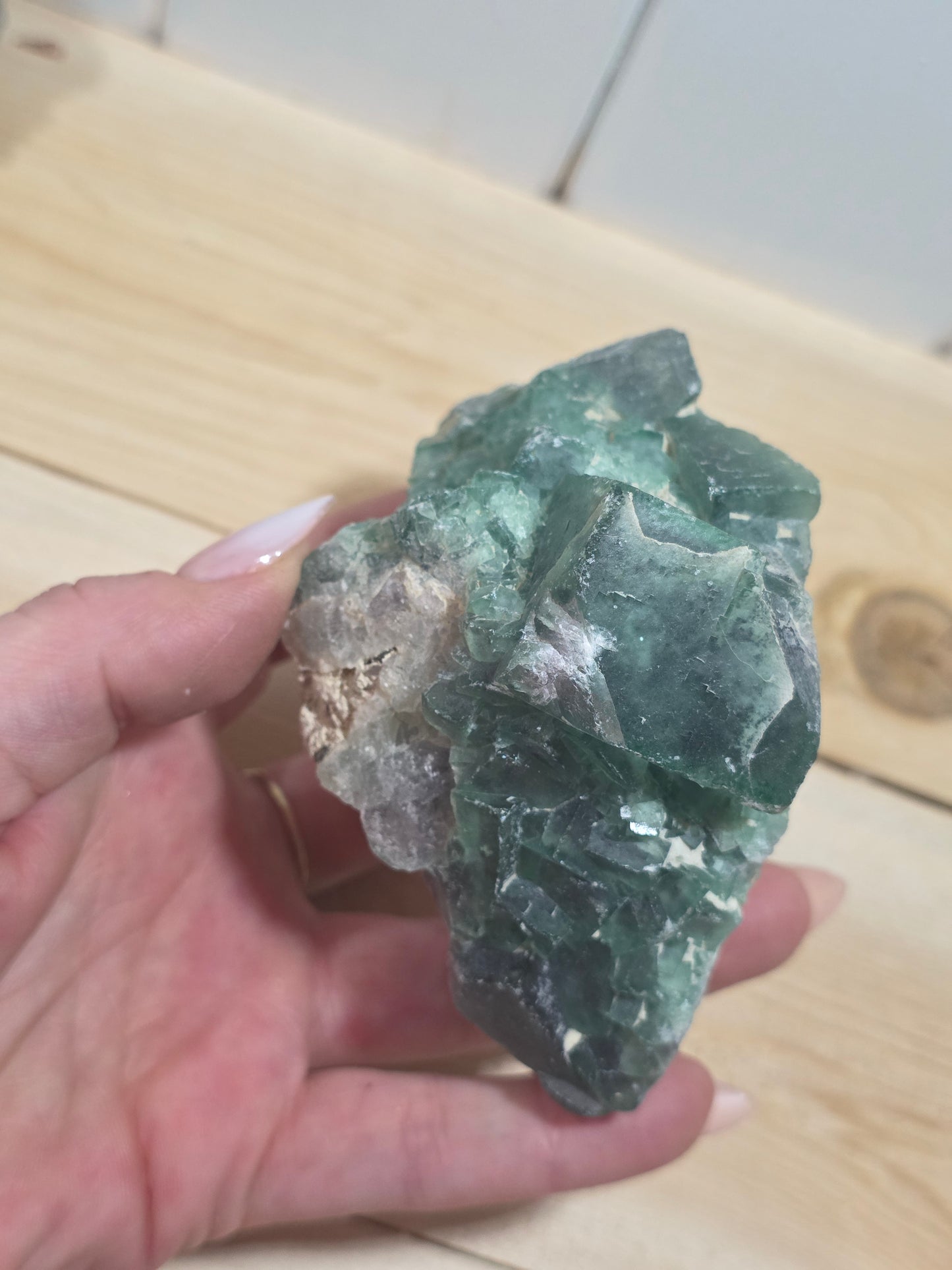 Green Fluorite with Strong Blue UV Specimen