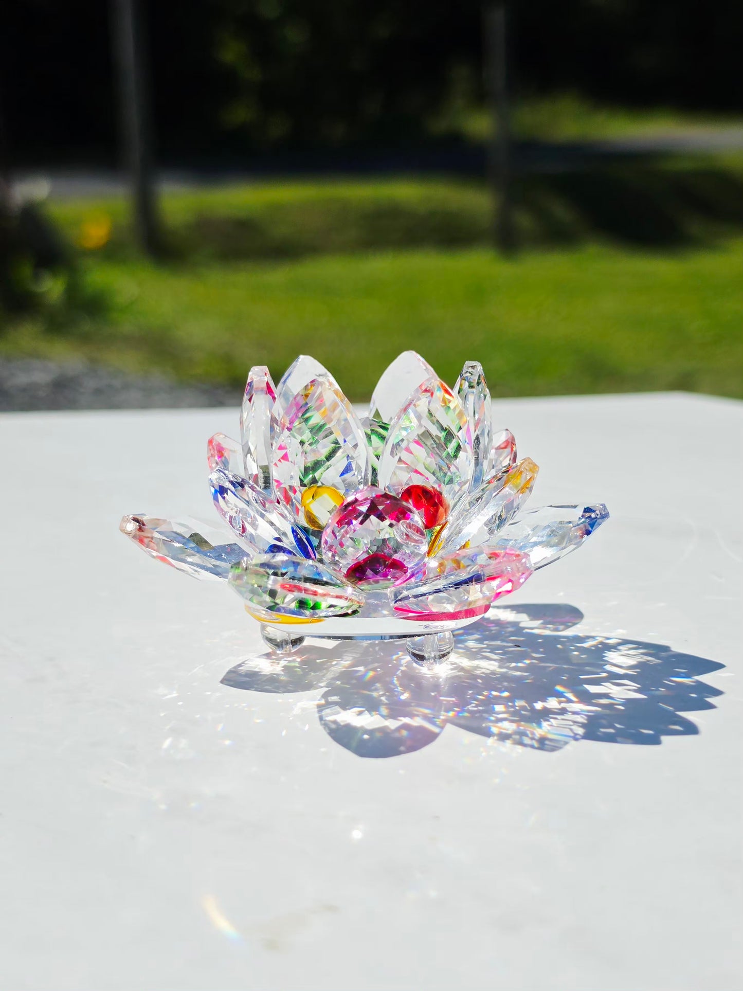 Crystal Lotus Sphere Holder