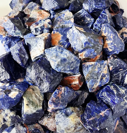 Soldalite Raw Mineral 1kg - 3-5cm Stones Wholesale Bulk