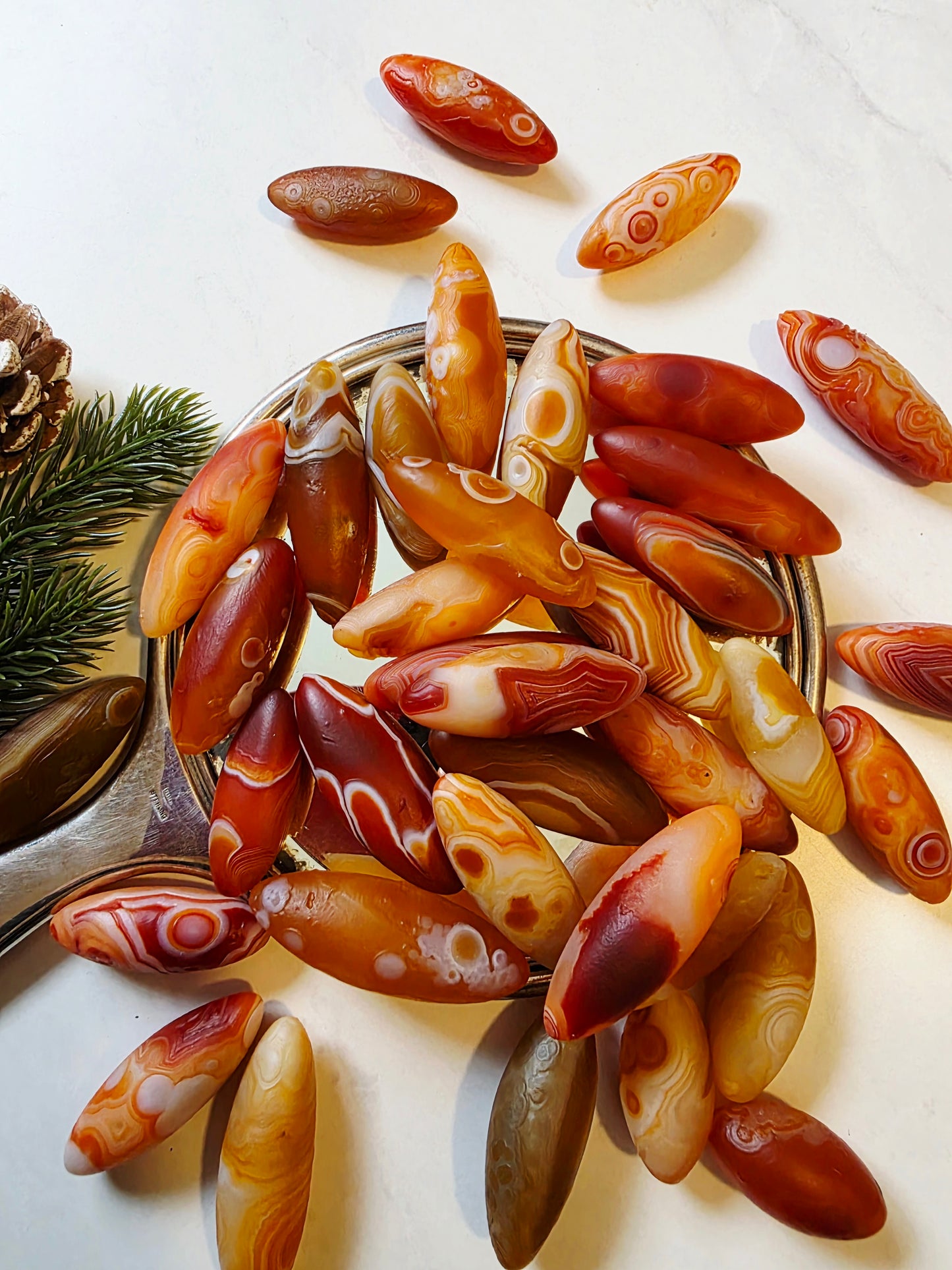 Gobi Agate 1/2 kg Mix - Red/Orange tones Wholesale 11 -16 pieces