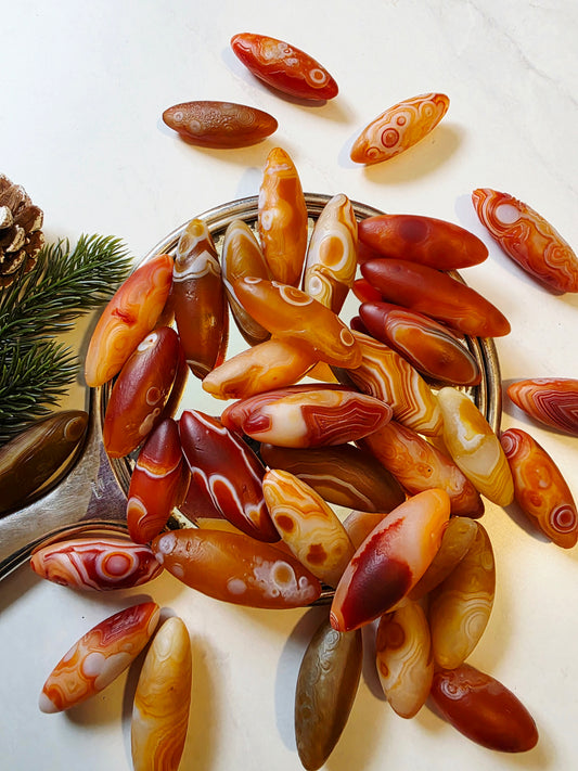 Gobi Agate 1/2 kg Mix - Red/Orange tones Wholesale 11 -16 pieces