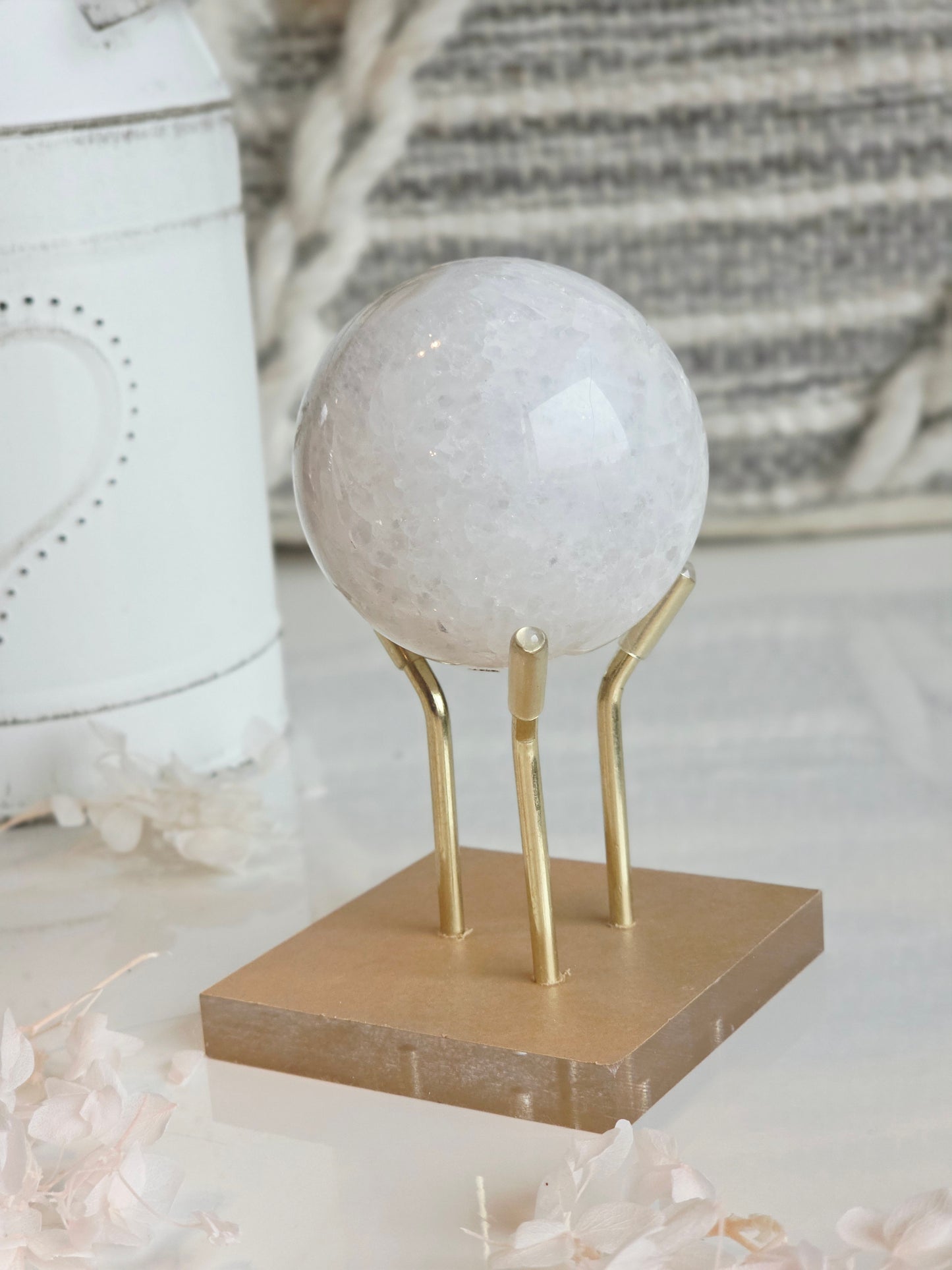 Botswana Agate Sphere on Stand