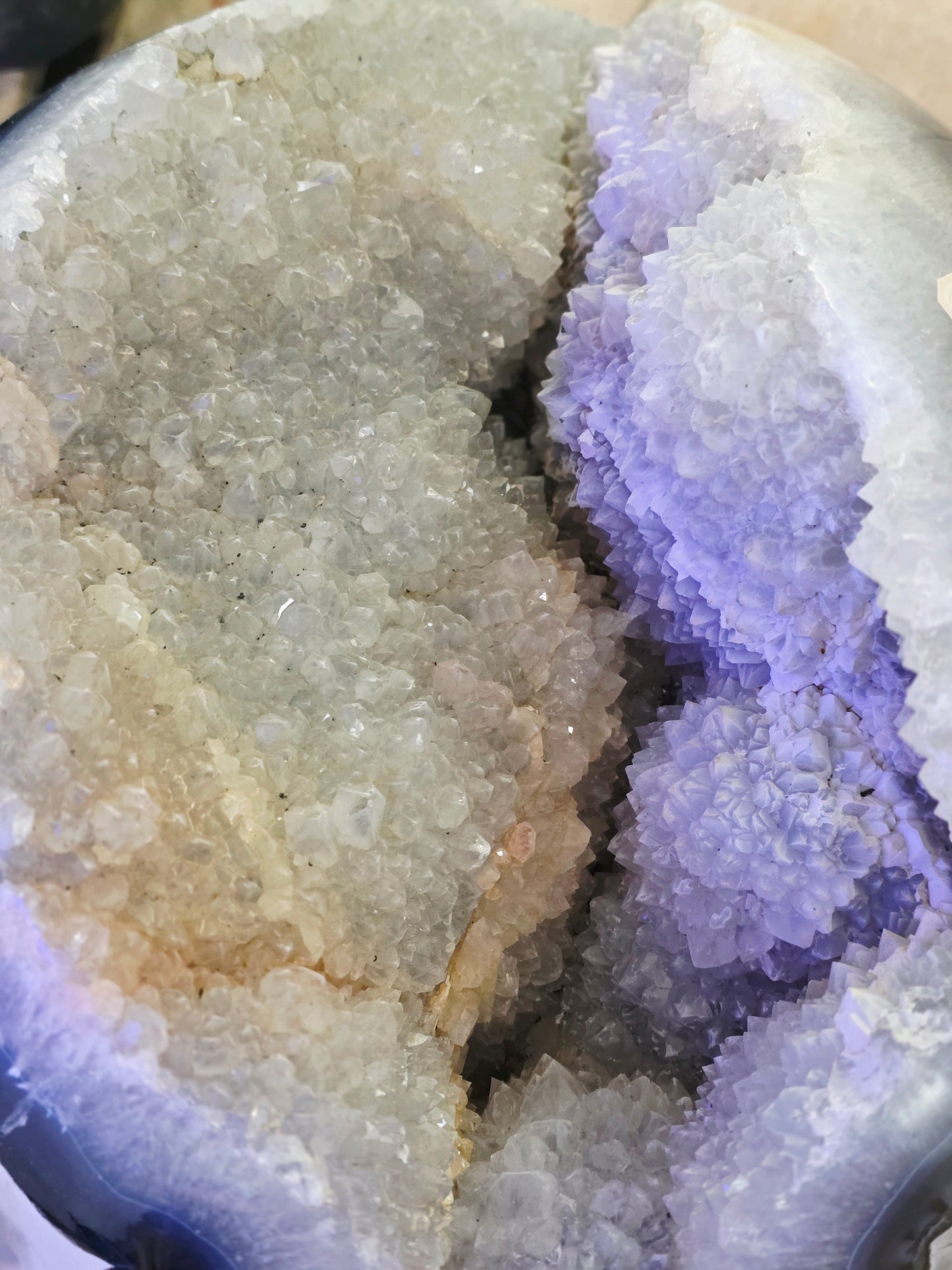 Volcano Sphere 203 lbs UV reactive Druzy Geode Statement piece High Grade Collectable 93kg