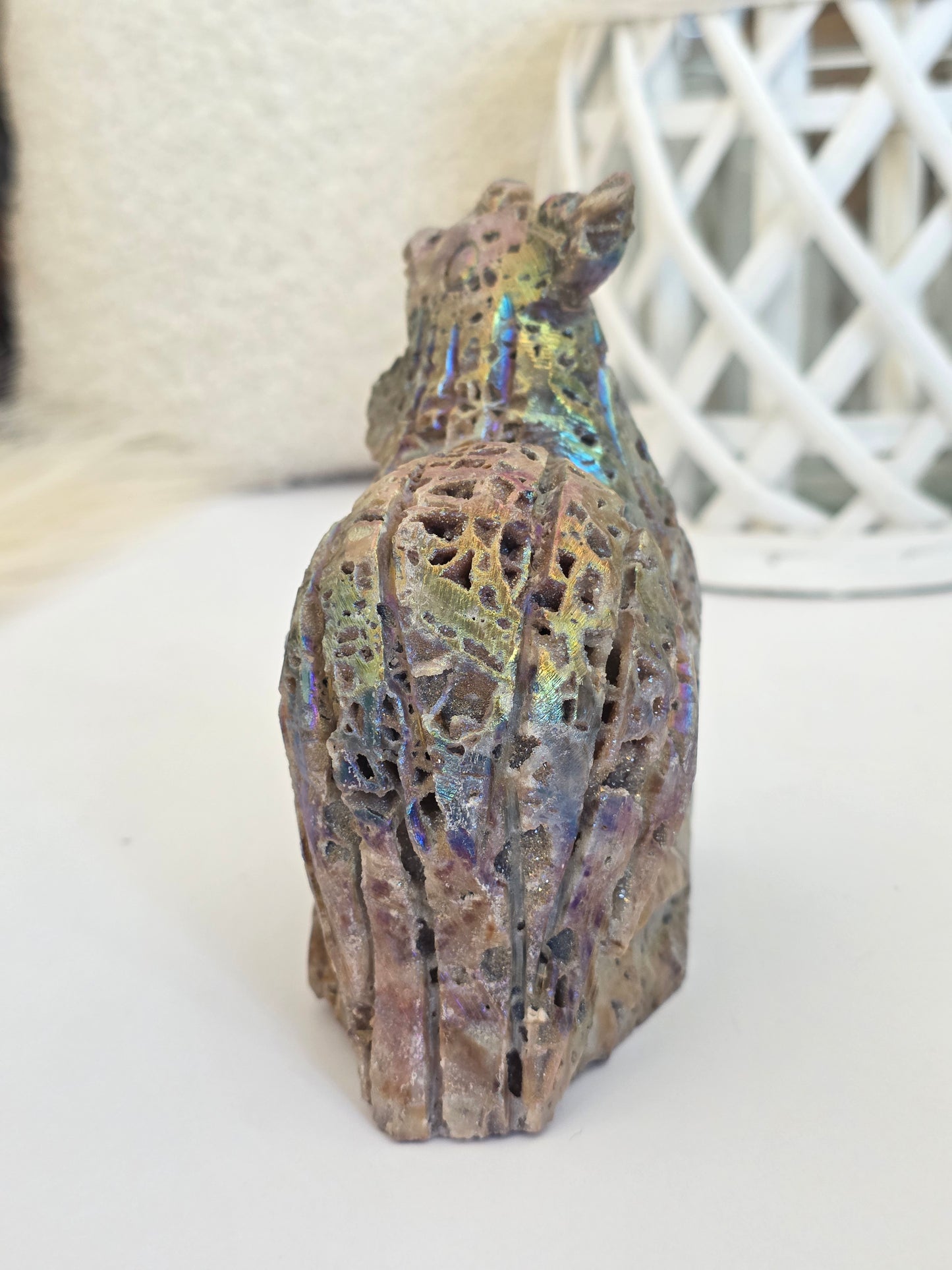 Aura Rooster Crystal Carving