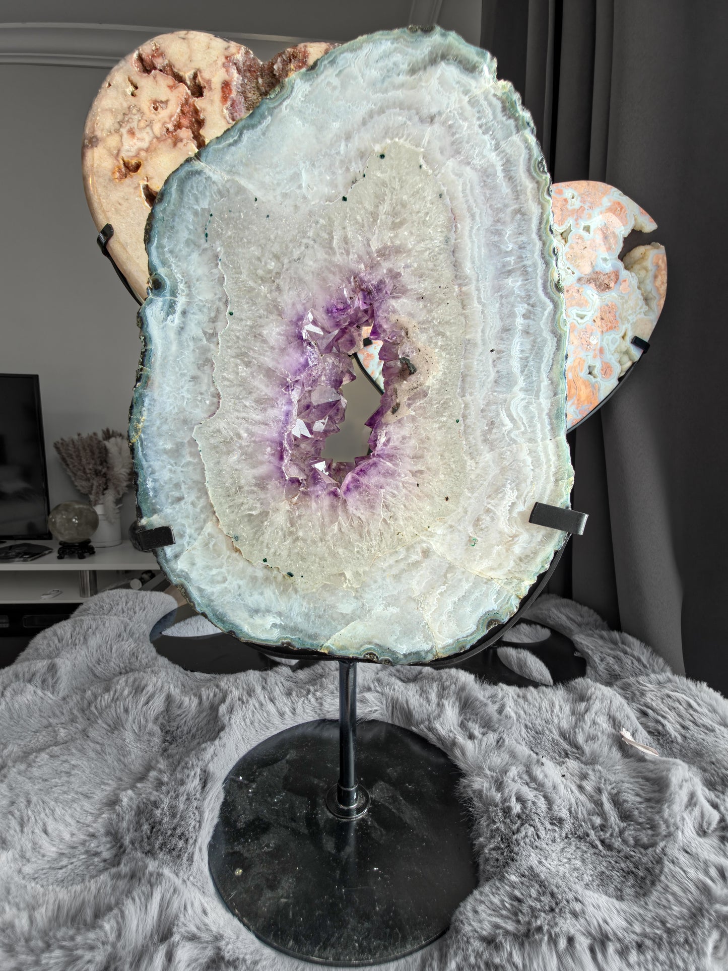 Amethyst from Brazil with stand 5.7 kilo