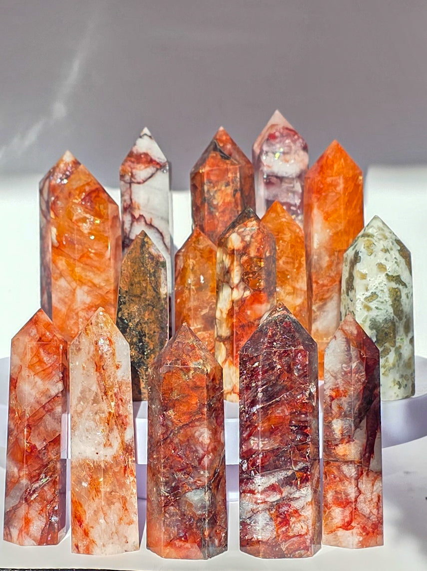 Set of 3 Quartz tower 2" to 4"