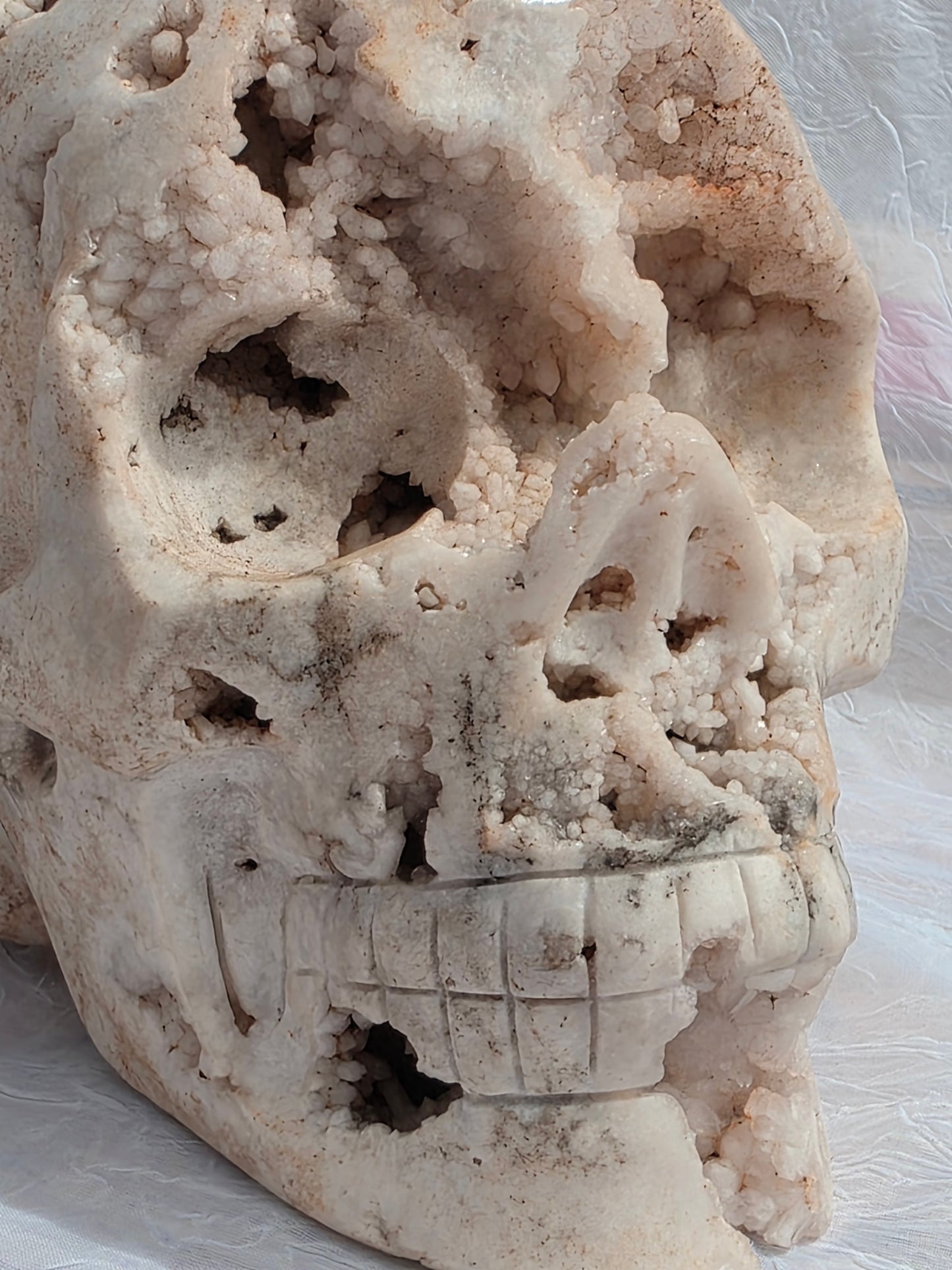 Pink Amethyst Skull statement piece crystal Carvings 
