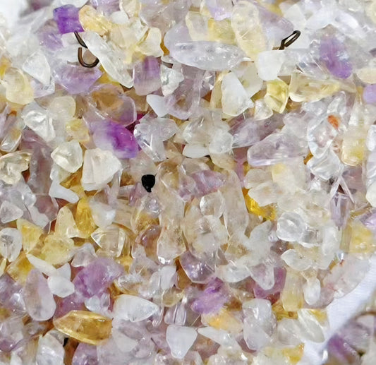 Amethyst and citrine crystal chips bulk 2kg