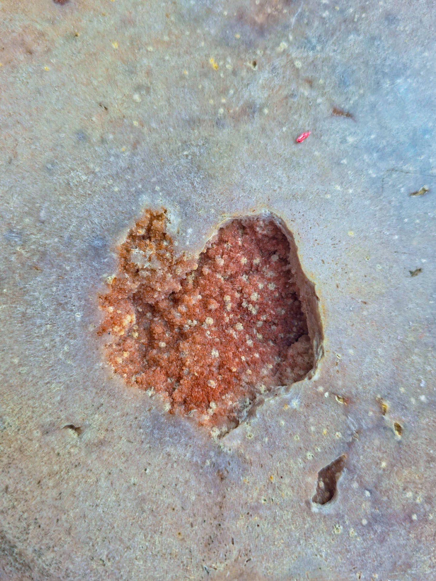High End Pink Amethyst Heart from Patagonia, Argentina 17.5 lbs on custom stand
