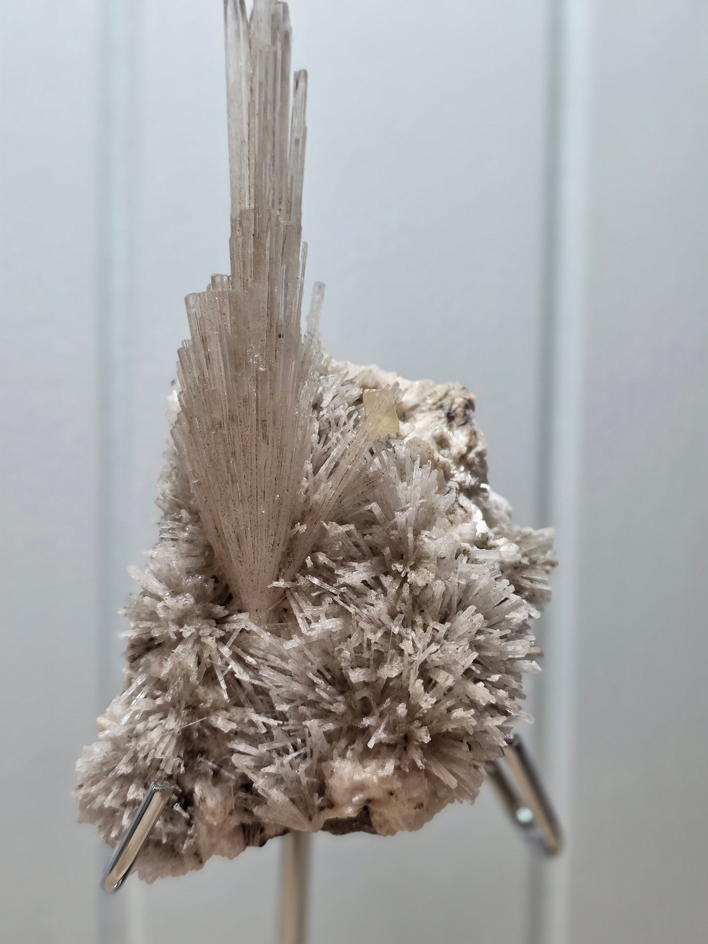 Scolecite Specimen on Stand- Unique Crystal formation