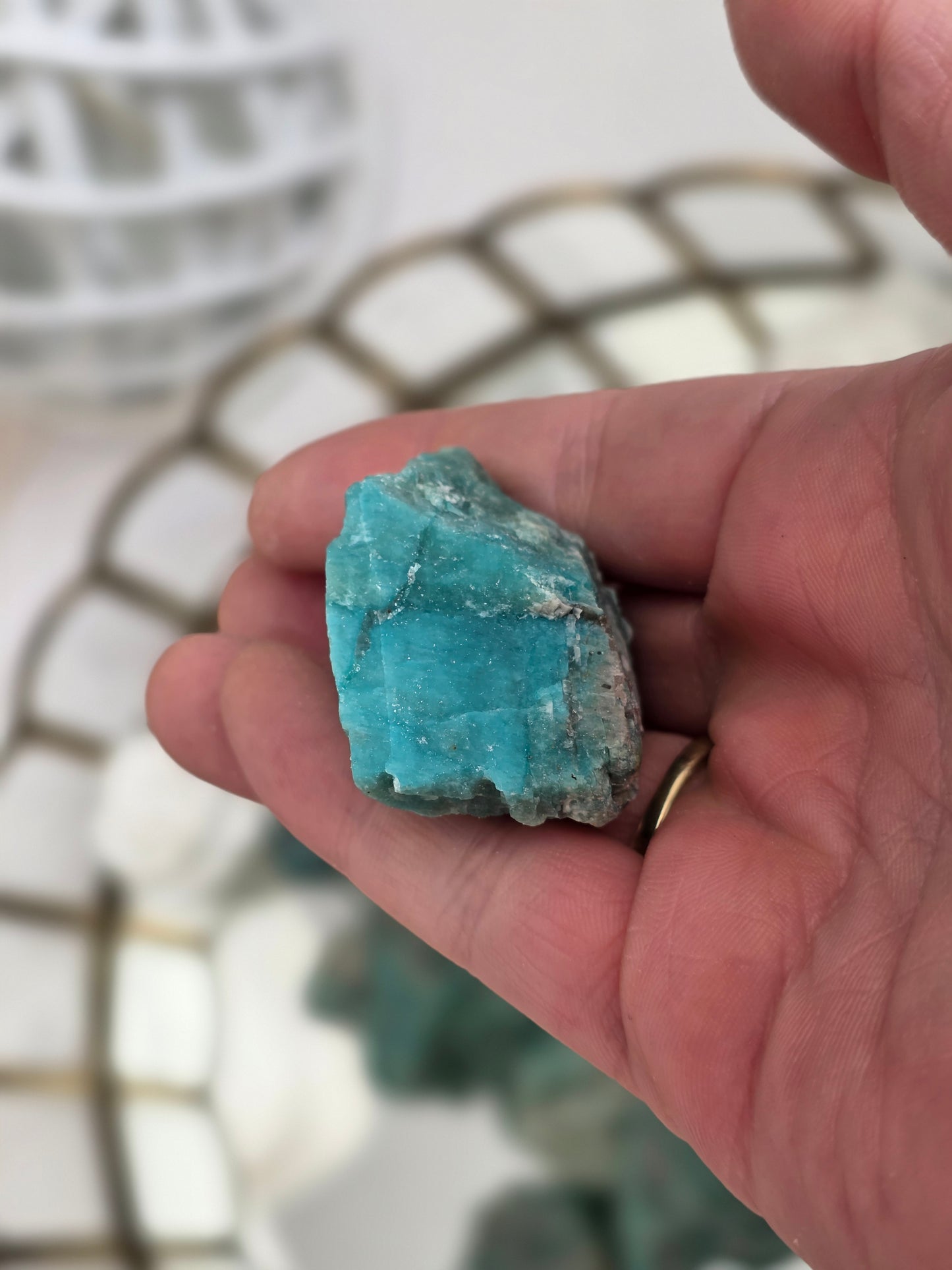 Raw Amazonite 1 lbs