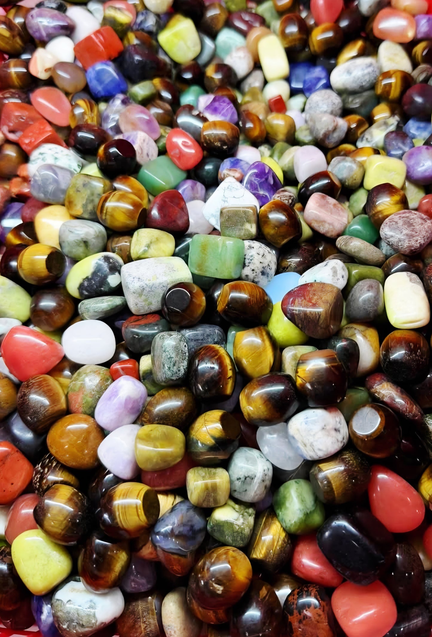 Polished 1kg Mix Tumble Rock - Crystal Tumble bulk