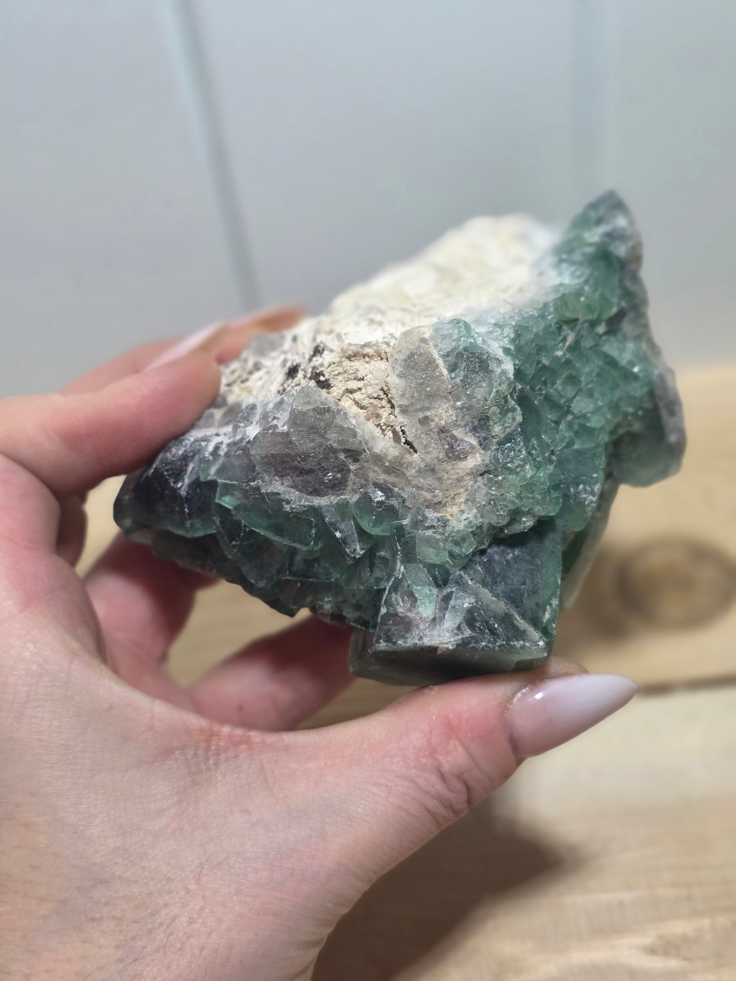 Green Fluorite with Strong Blue UV Specimen