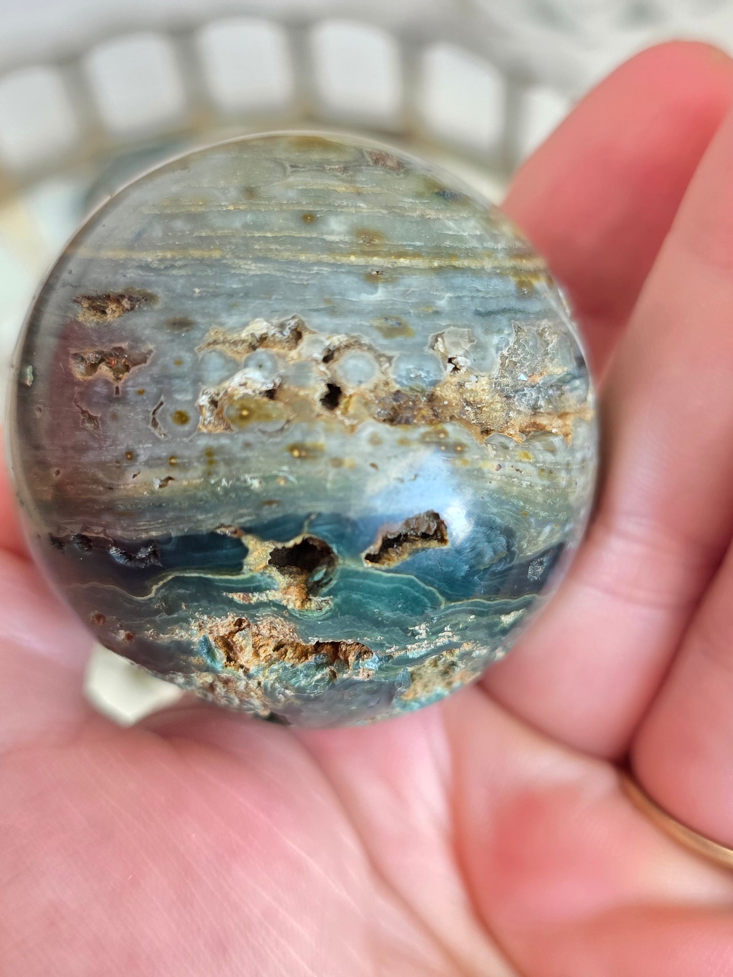 Ocean Jasper Sphere 1 lbs