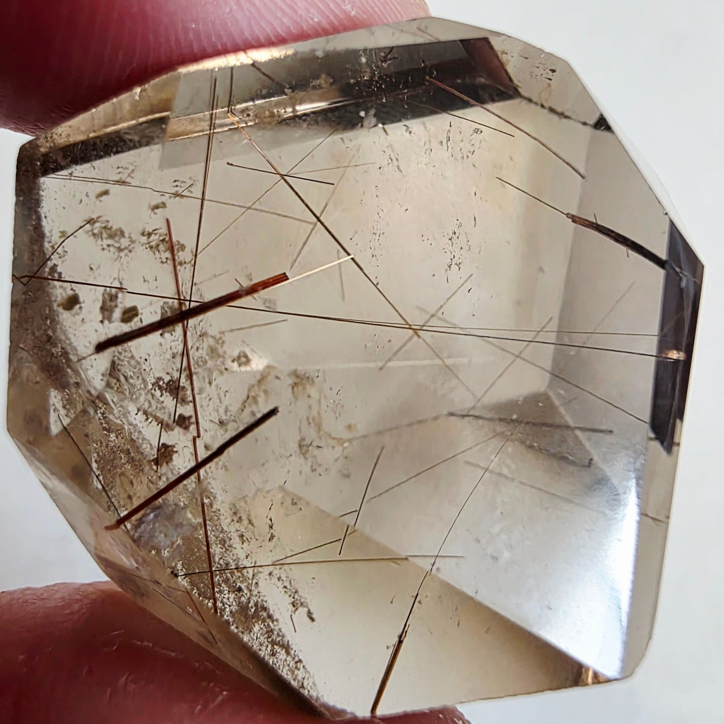 Rutile Smokey/Clear Quartz Free-form- Collectable Crystal- Rare Unique Mineral