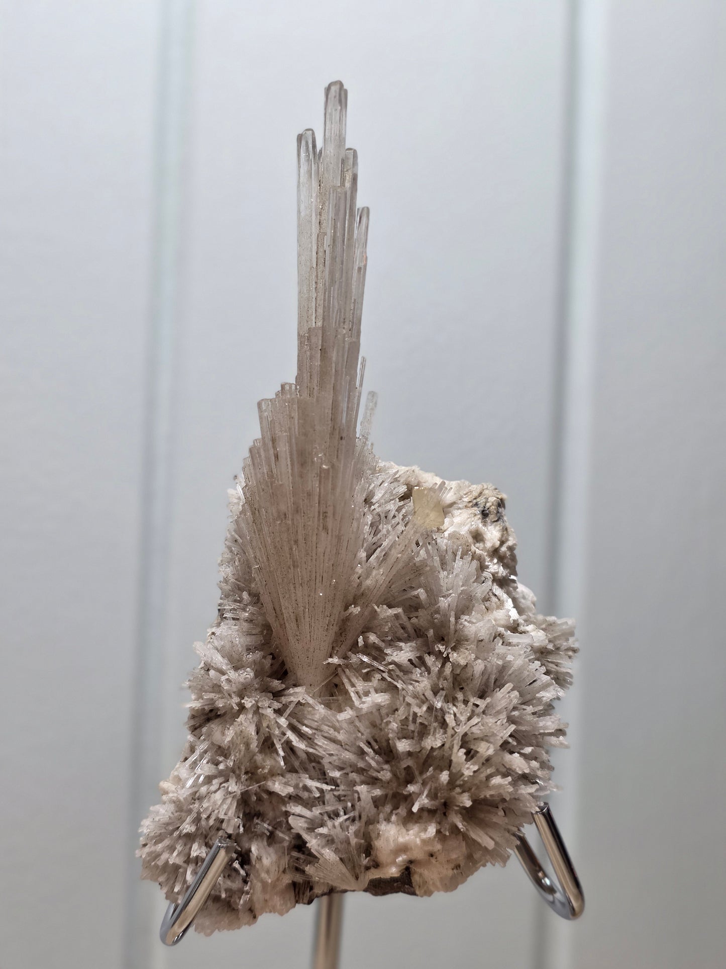 Scolecite Specimen on Stand- Unique Crystal formation