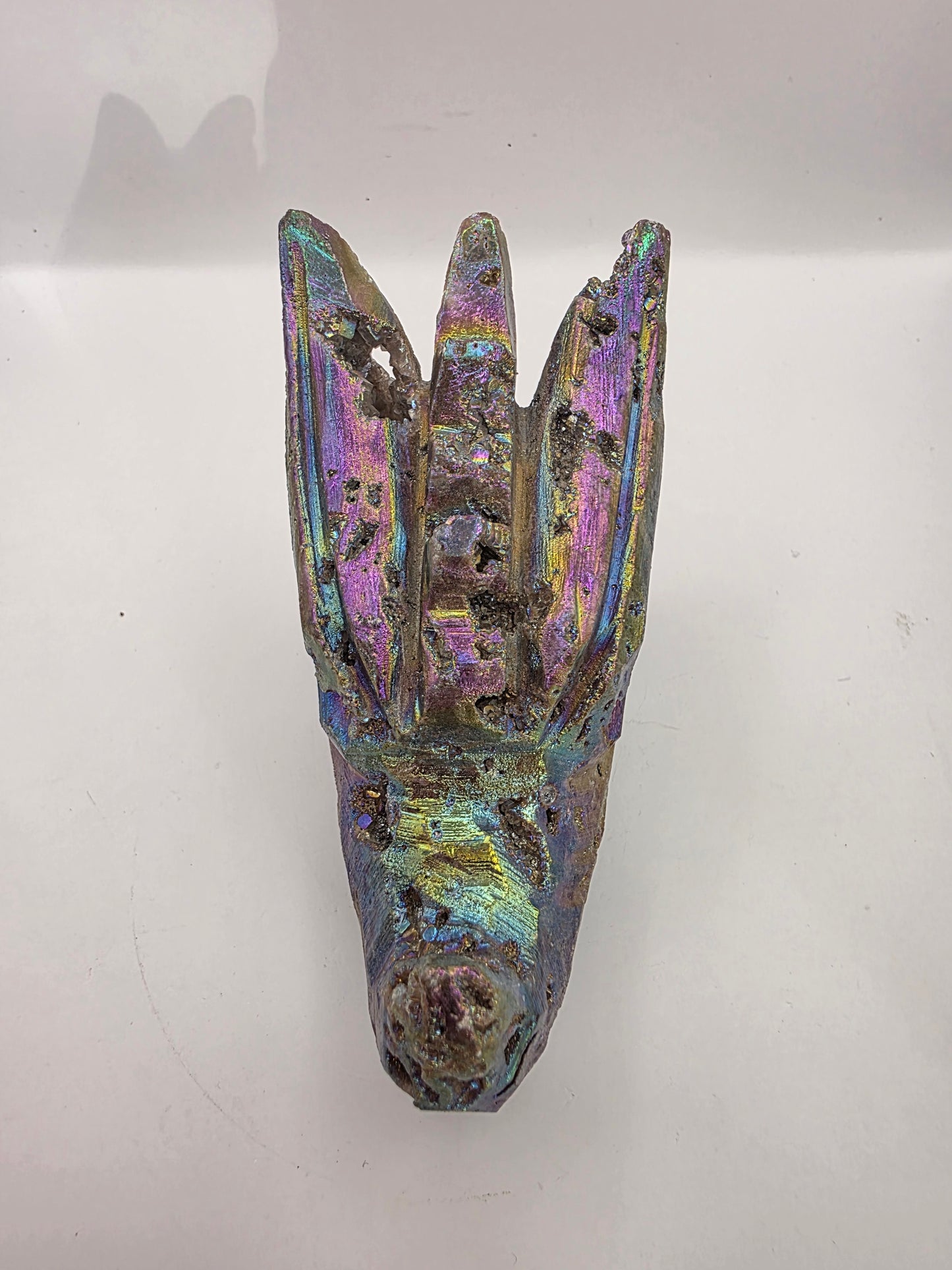 Aura Sphalerite Dragon Head carving
