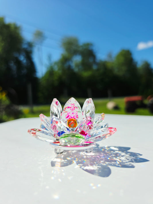 Crystal Lotus Sphere Holder