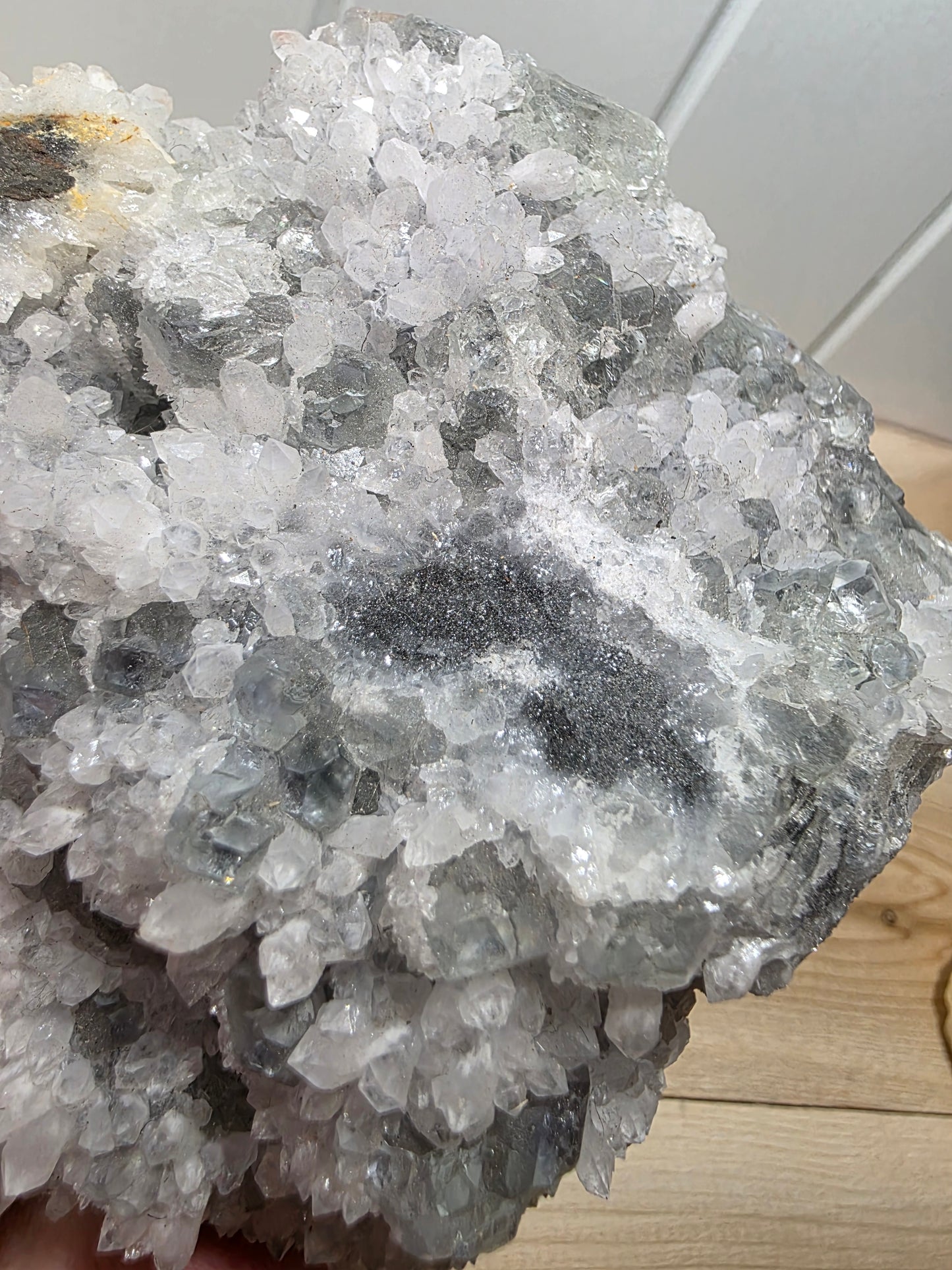 Fluorite Apophylite Matrix Quartz Crystal Specimen