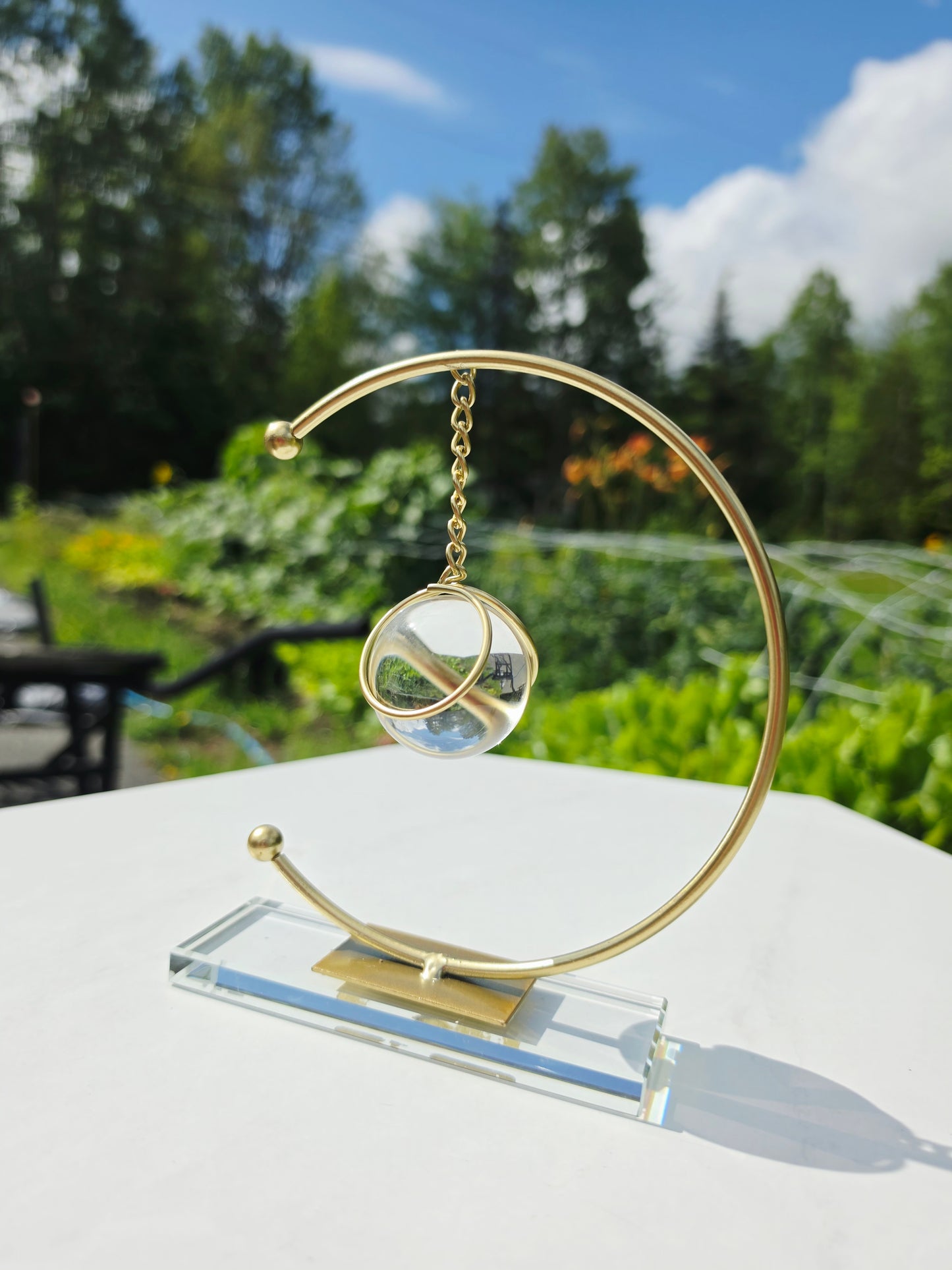 Gold Half Circle Sphere / Specimens Holder