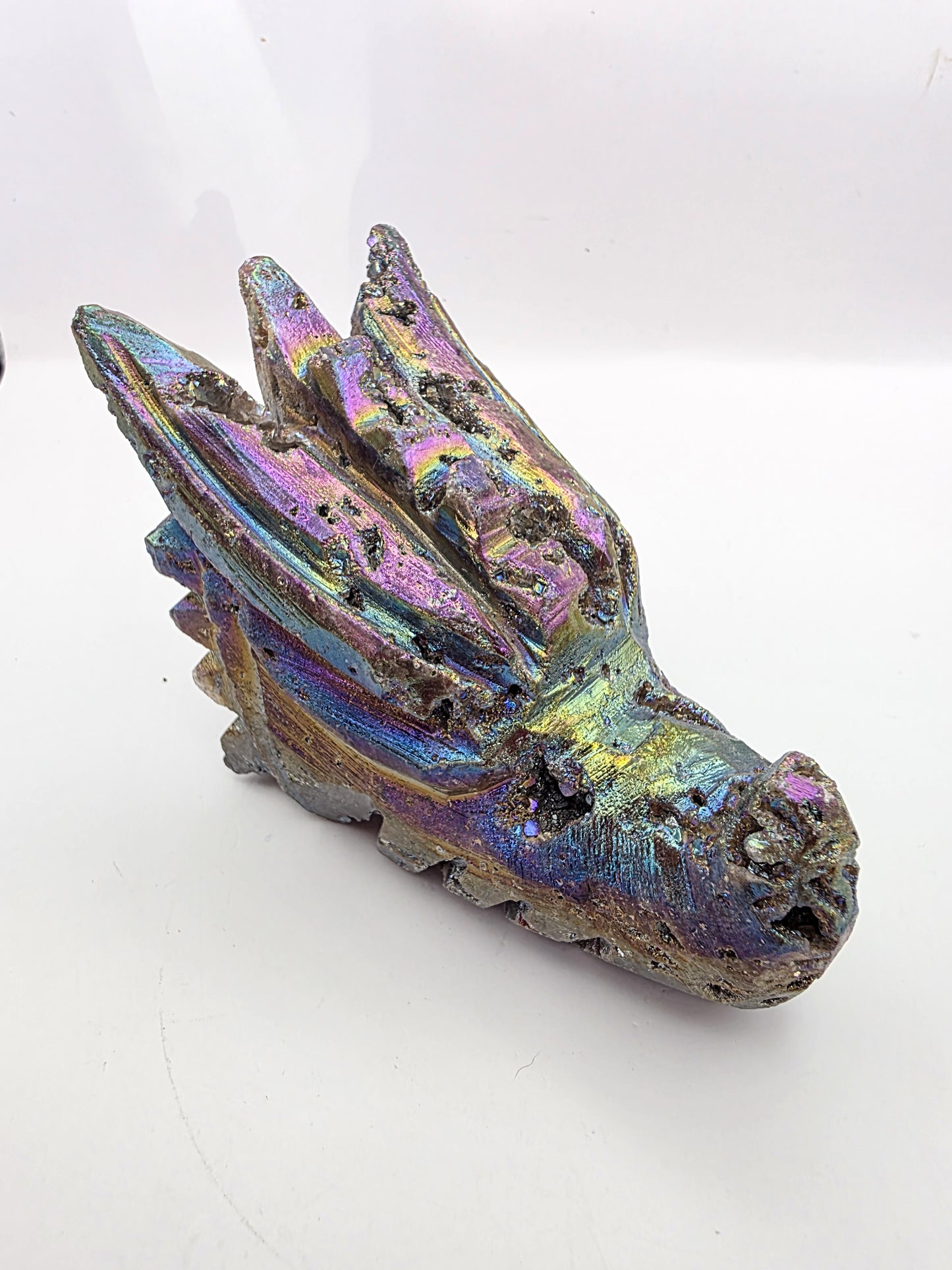 Aura Sphalerite Dragon Head carving