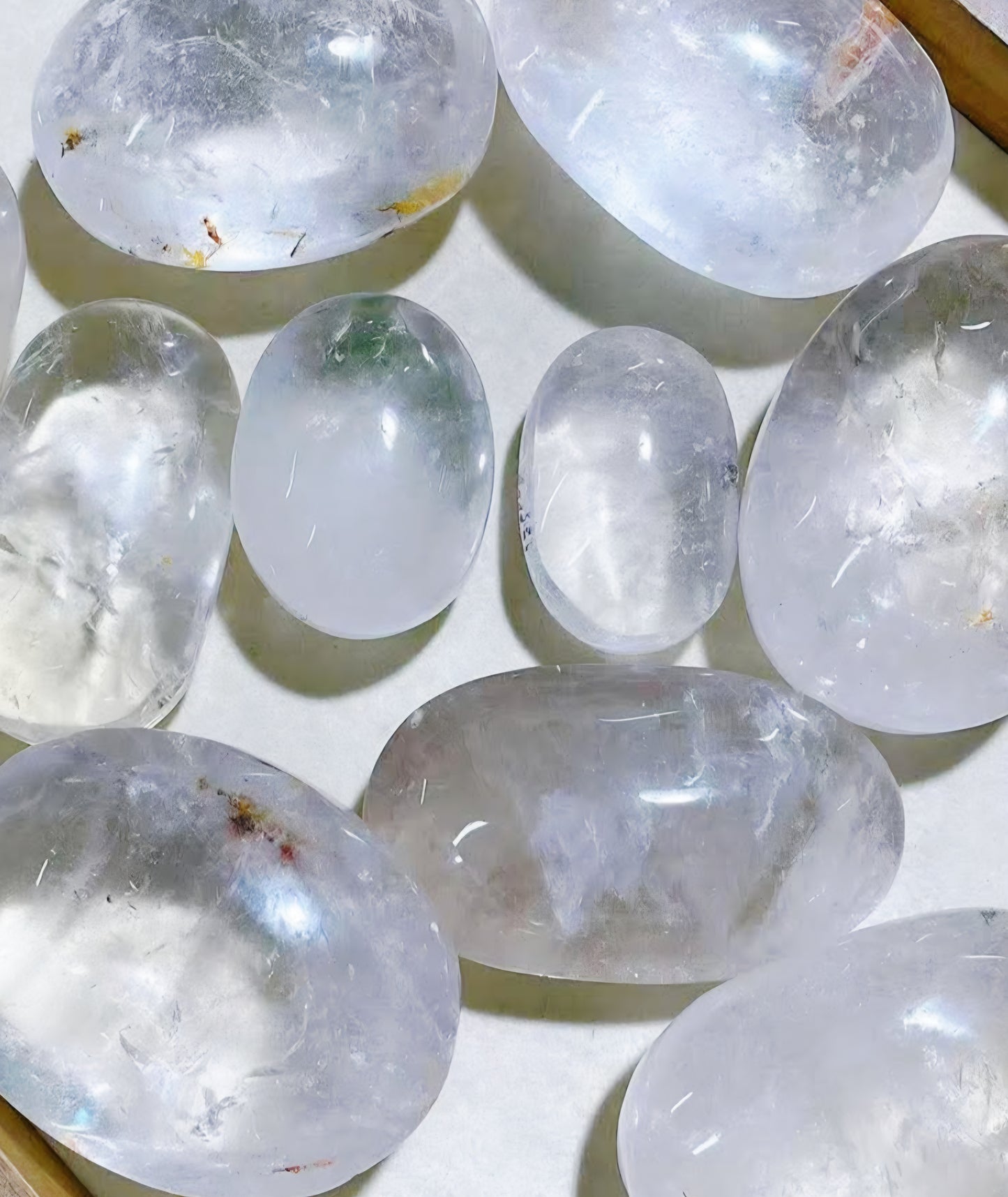 Clear Quartz Palm Stone 1kg Bulk Crystal Wholesale 6-8cm